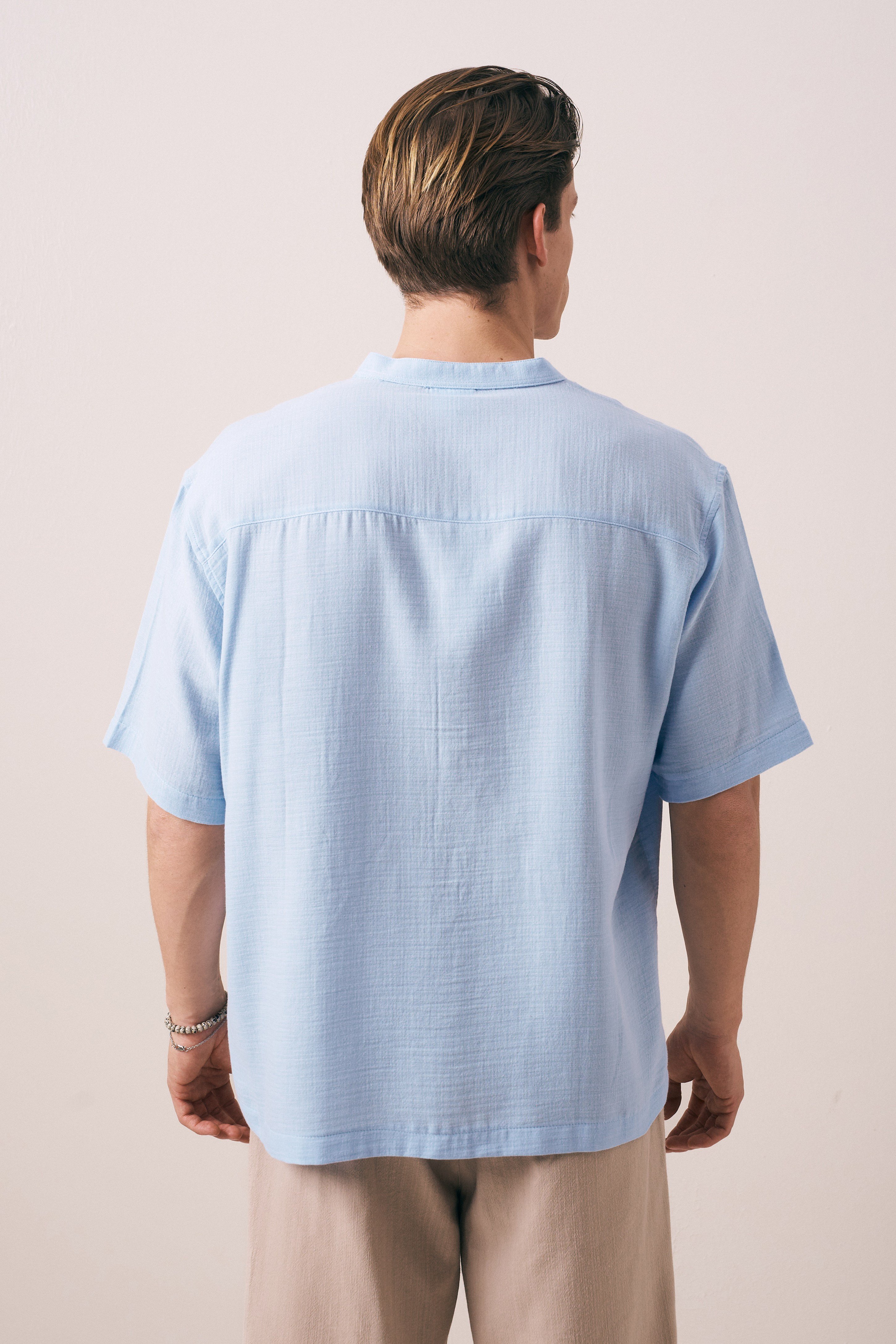 OVERSIZE FIT PAMUKLU GÖMLEK