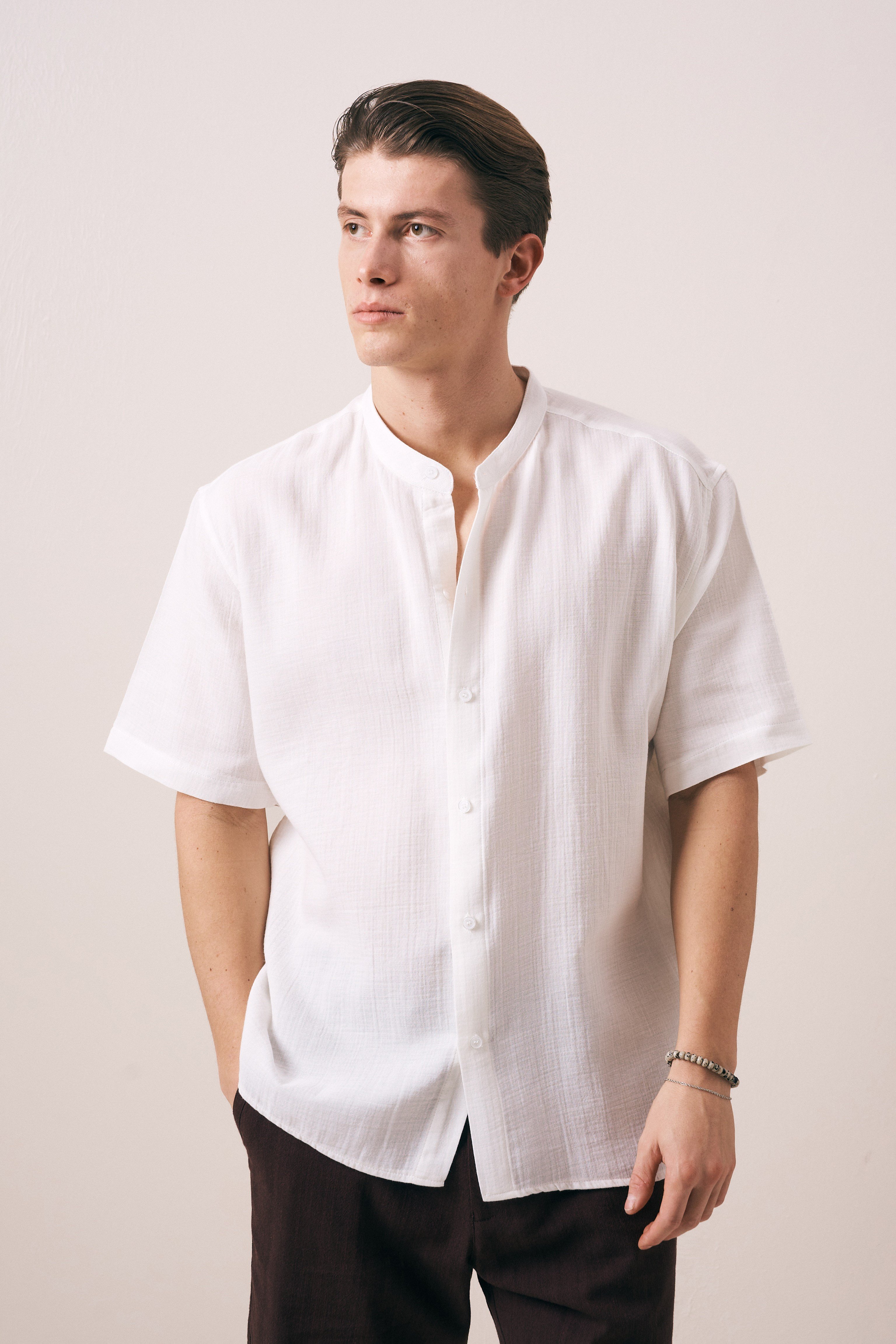 OVERSIZE FIT PAMUKLU GÖMLEK