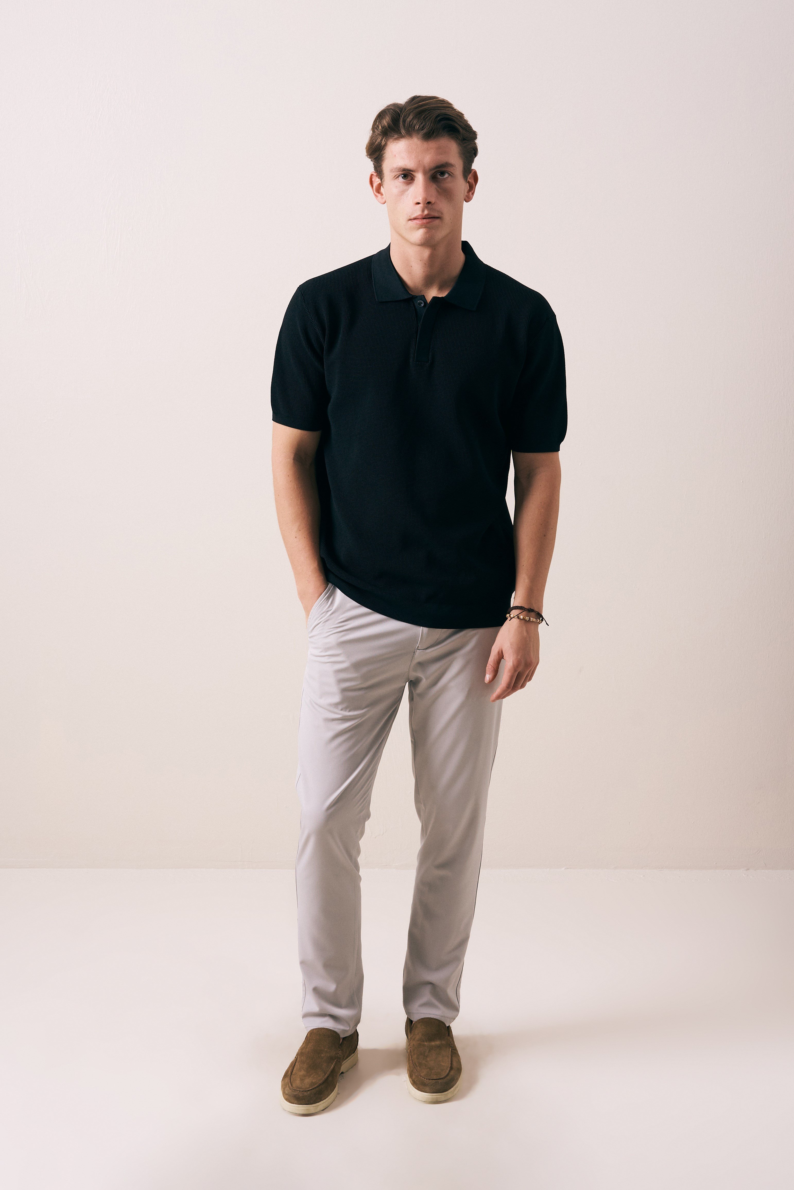 REGULAR FIT DÜĞMELİ POLO YAKA TRİKO T-SHIRT