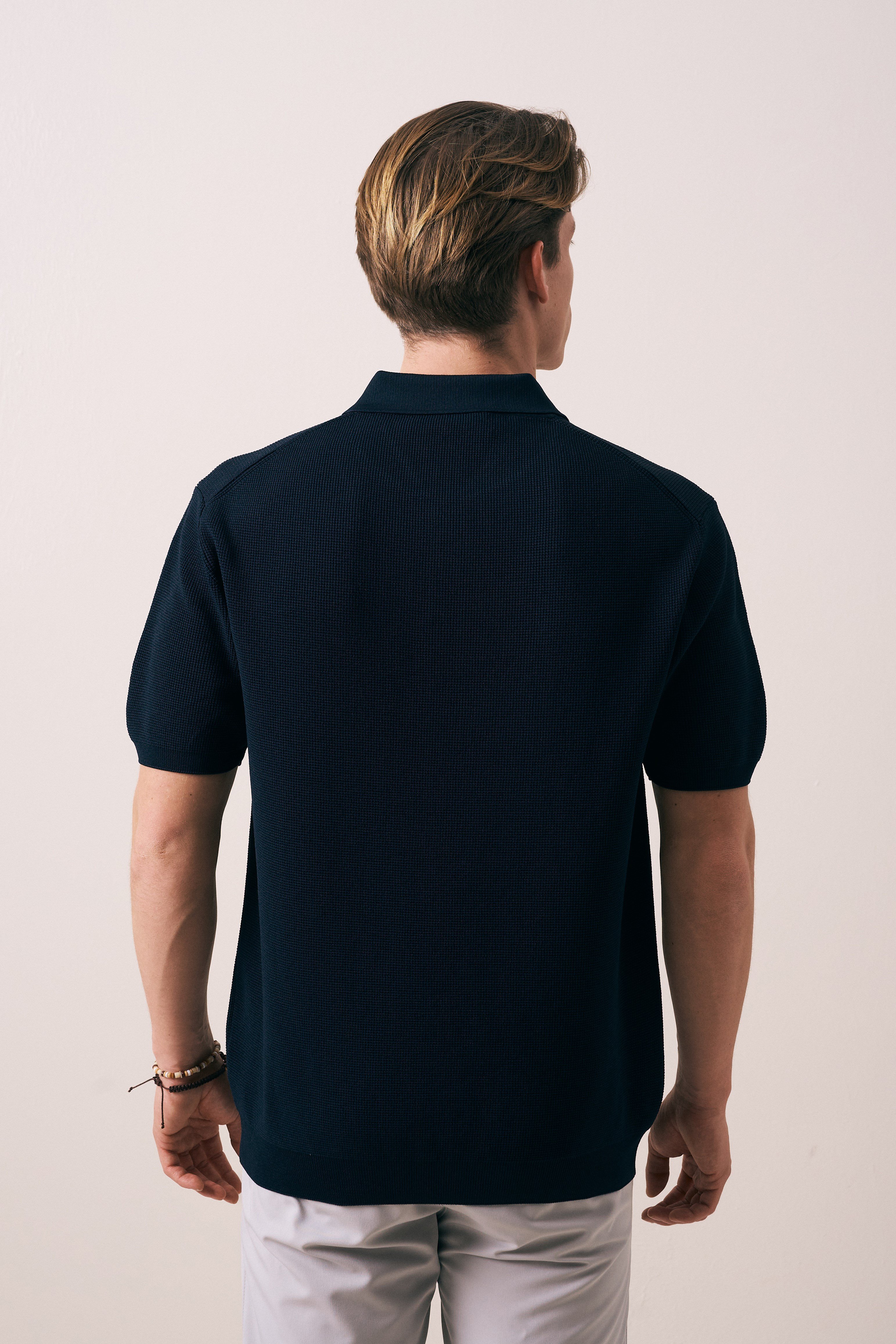 REGULAR FIT DÜĞMELİ POLO YAKA TRİKO T-SHIRT