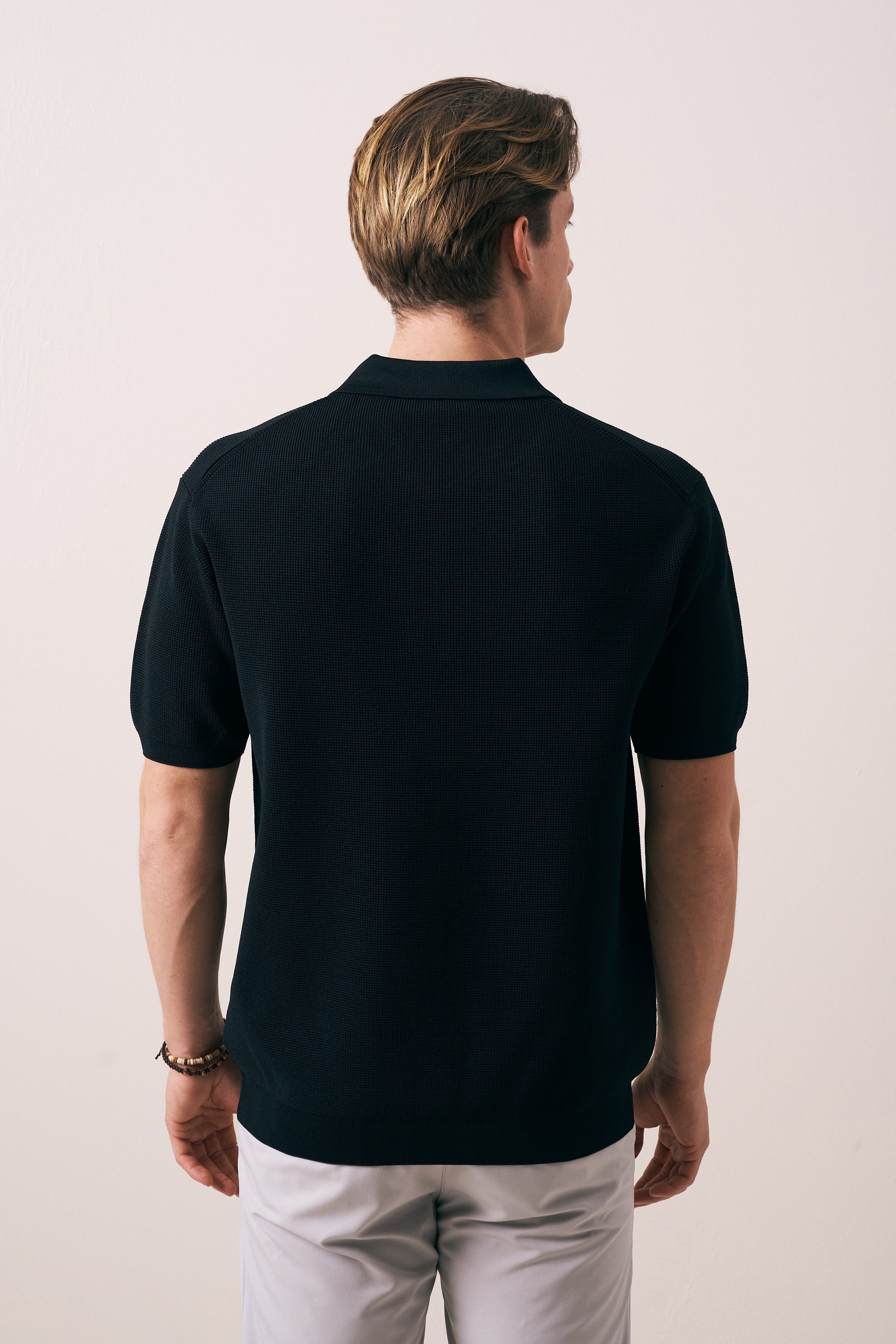 REGULAR FIT DÜĞMELİ POLO YAKA TRİKO T-SHIRT