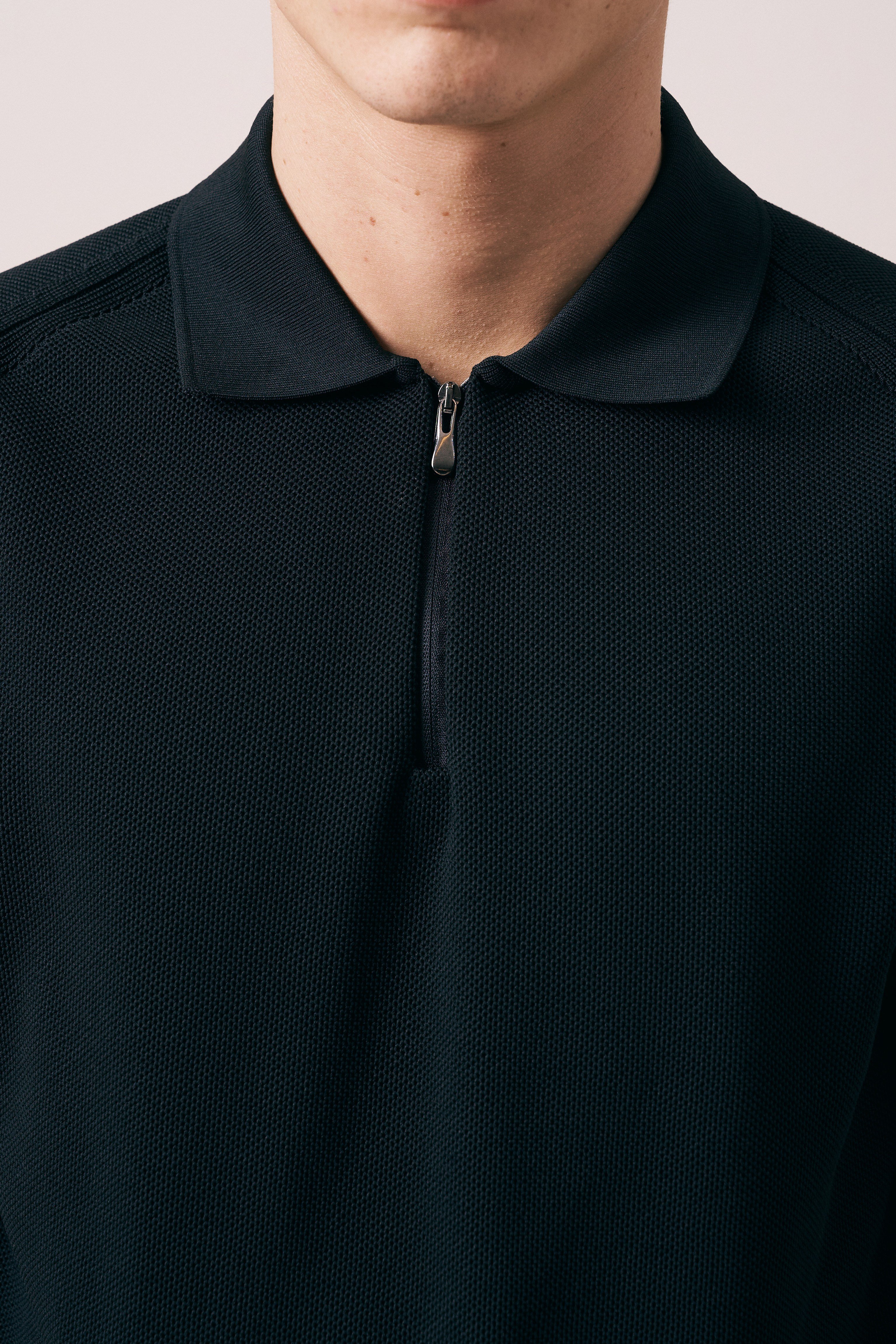 REGULAR FIT FERMUARLI POLO TRİKO T-SHIRT