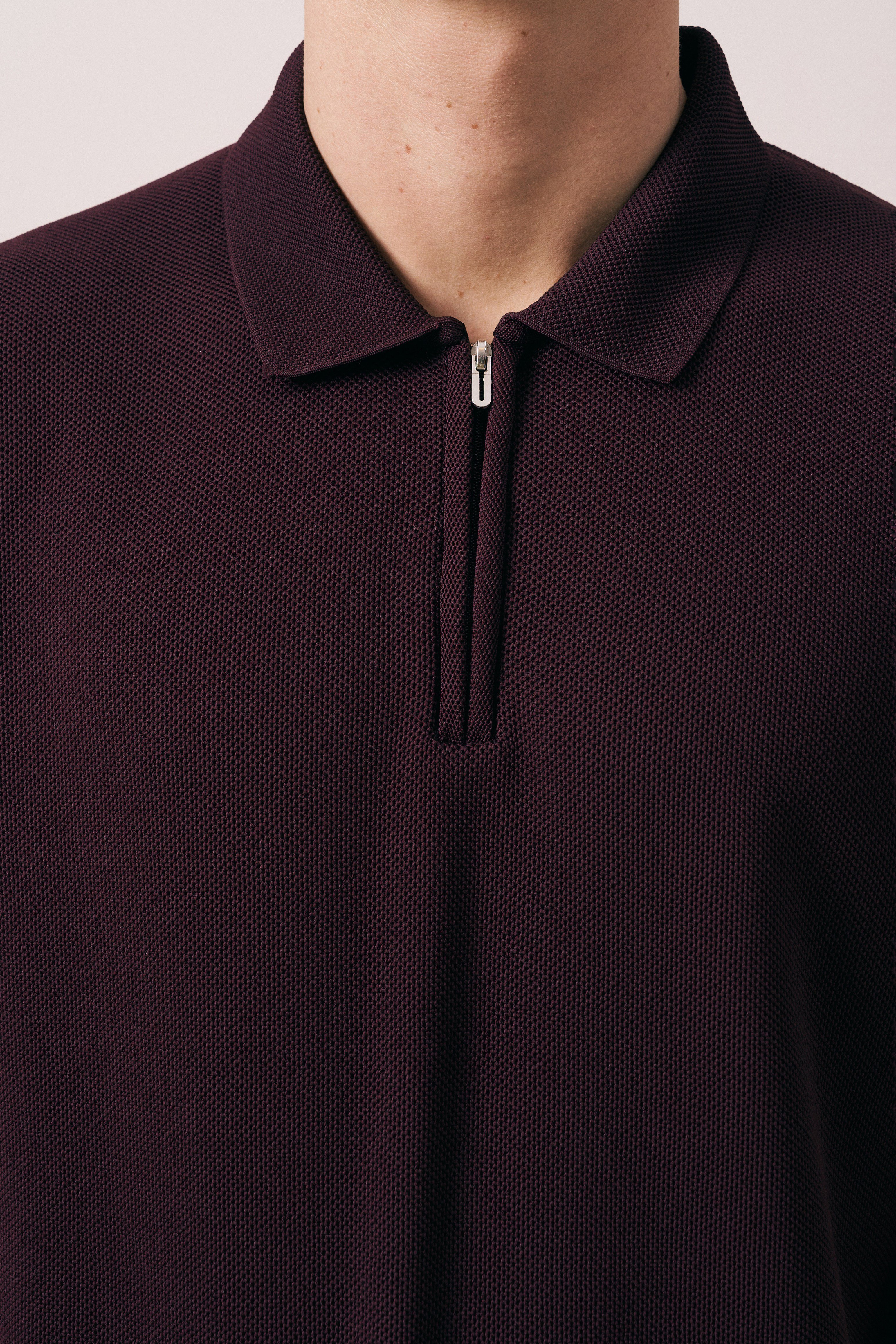 REGULAR FIT FERMUARLI POLO TRİKO T-SHIRT
