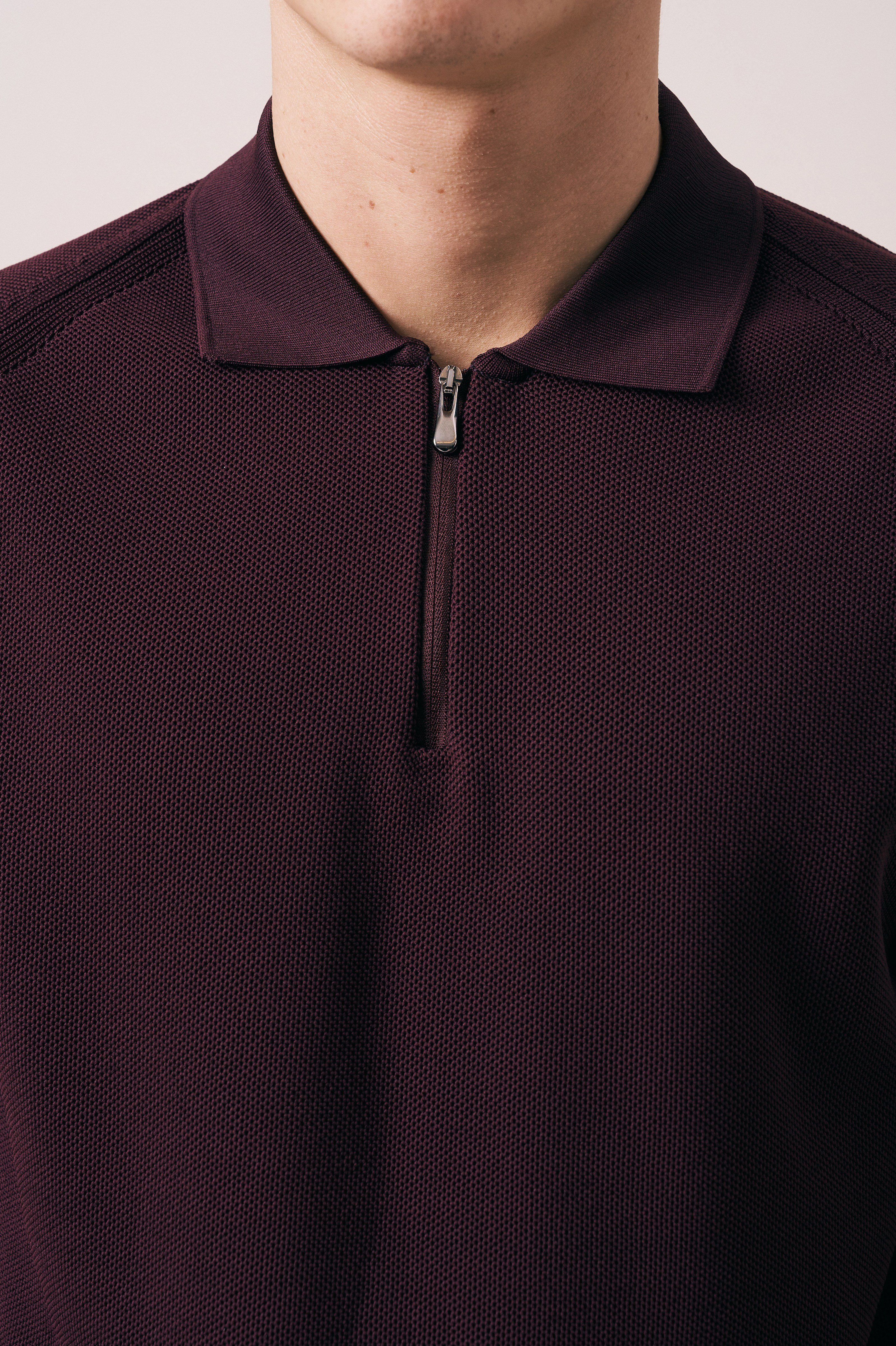 REGULAR FIT FERMUARLI POLO TRİKO T-SHIRT