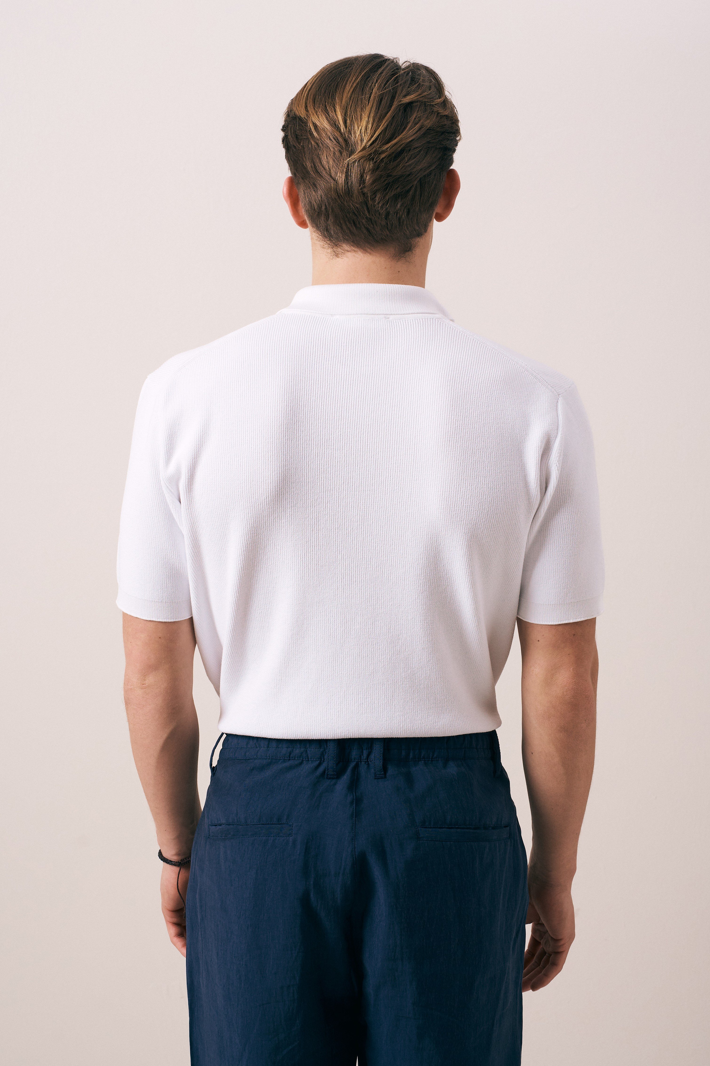 REGULAR FIT FERMUARLI POLO TRİKO T-SHIRT