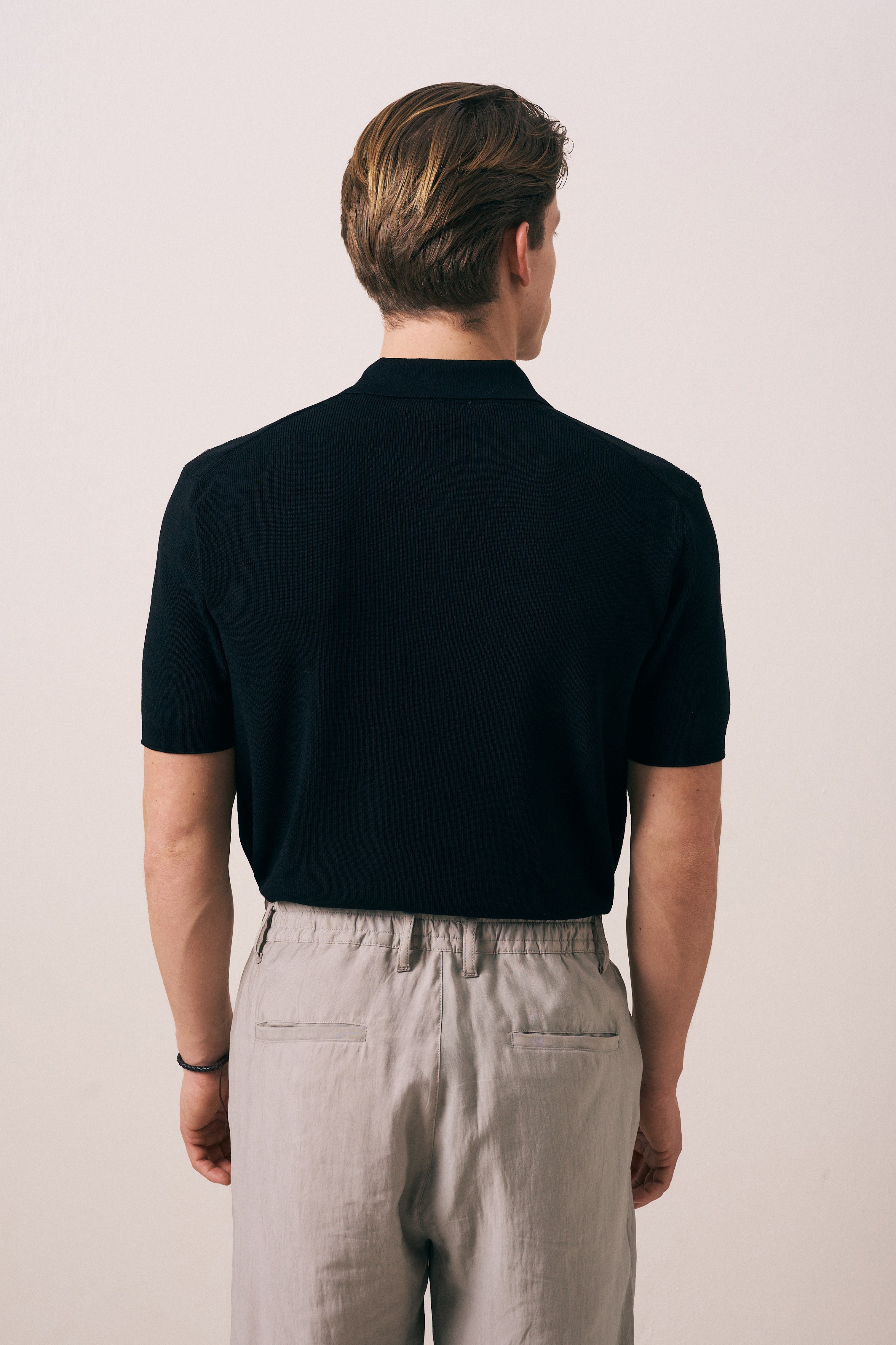 REGULAR FIT FERMUARLI POLO TRİKO T-SHIRT