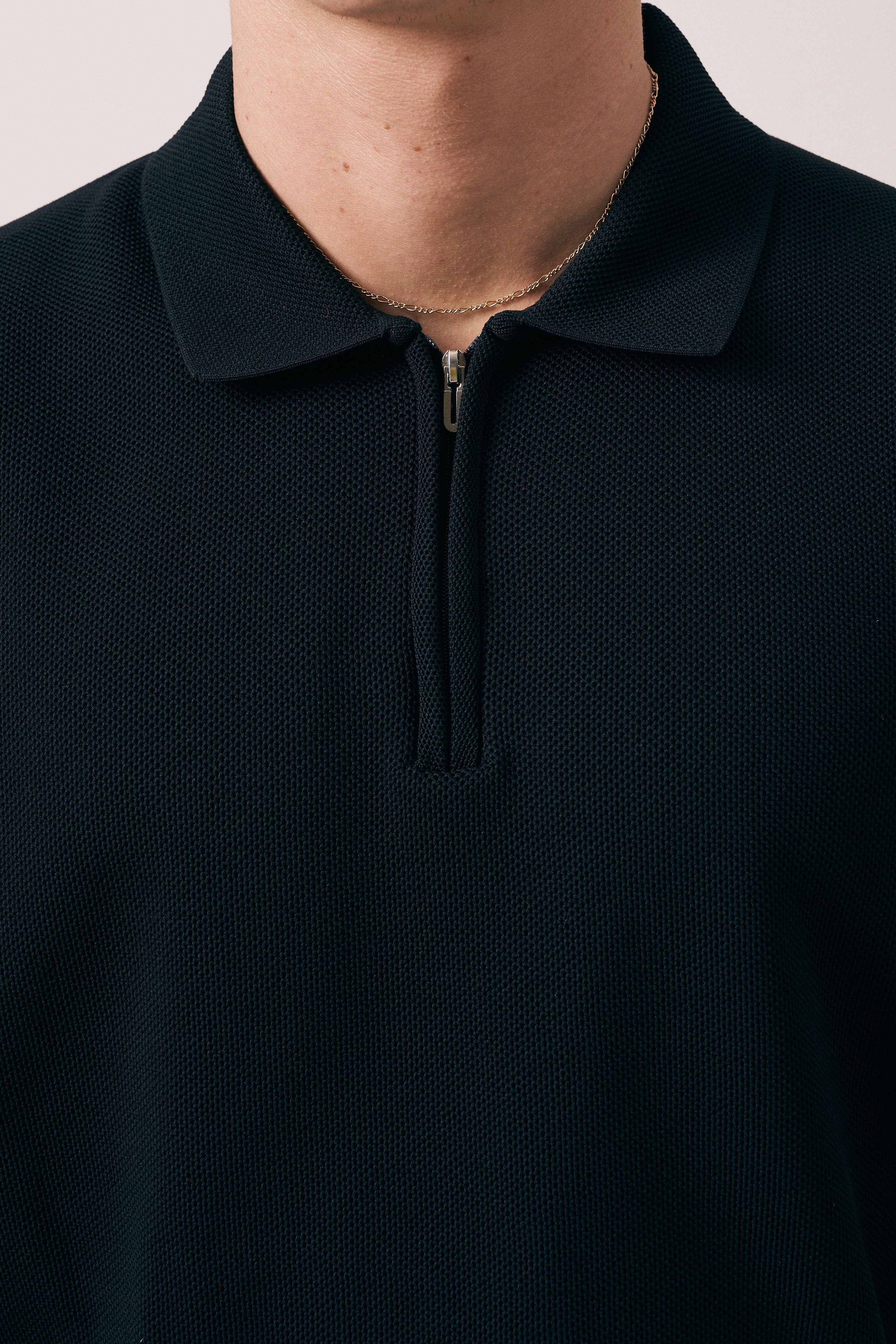 REGULAR FIT FERMUARLI POLO TRİKO T-SHIRT