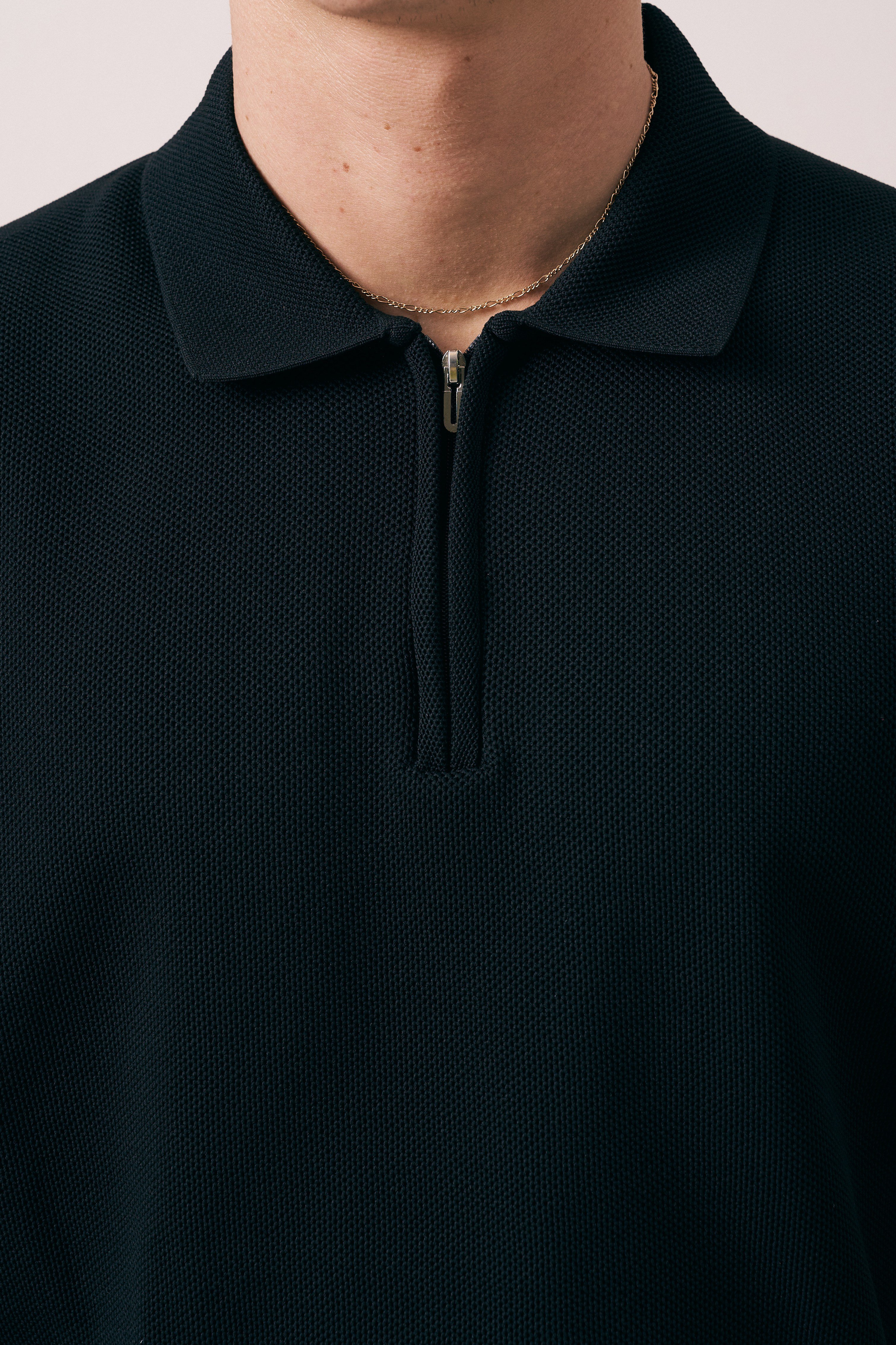 REGULAR FIT FERMUARLI POLO TRİKO T-SHIRT