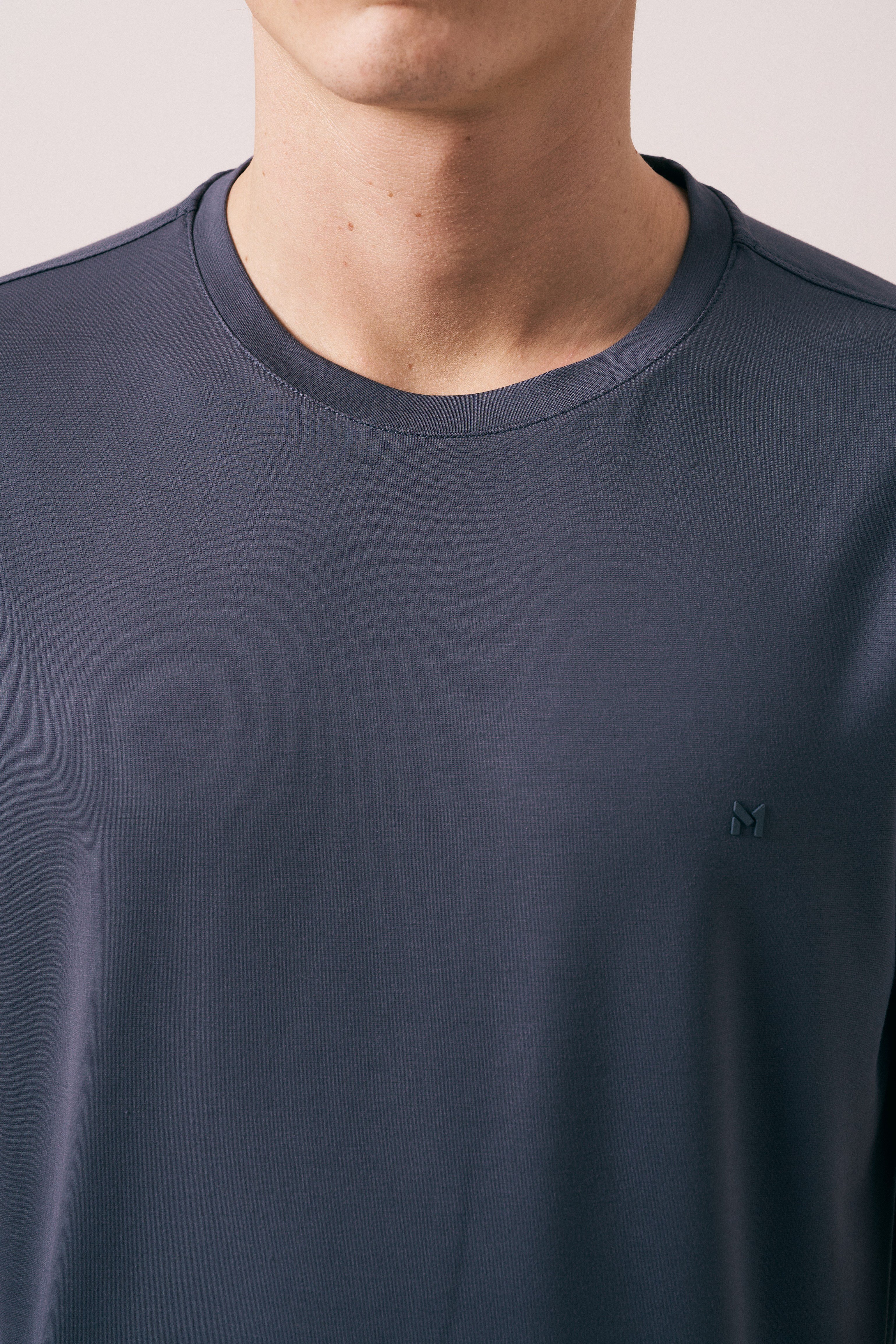 REGULAR FIT MODAL KISA KOL T-SHIRT