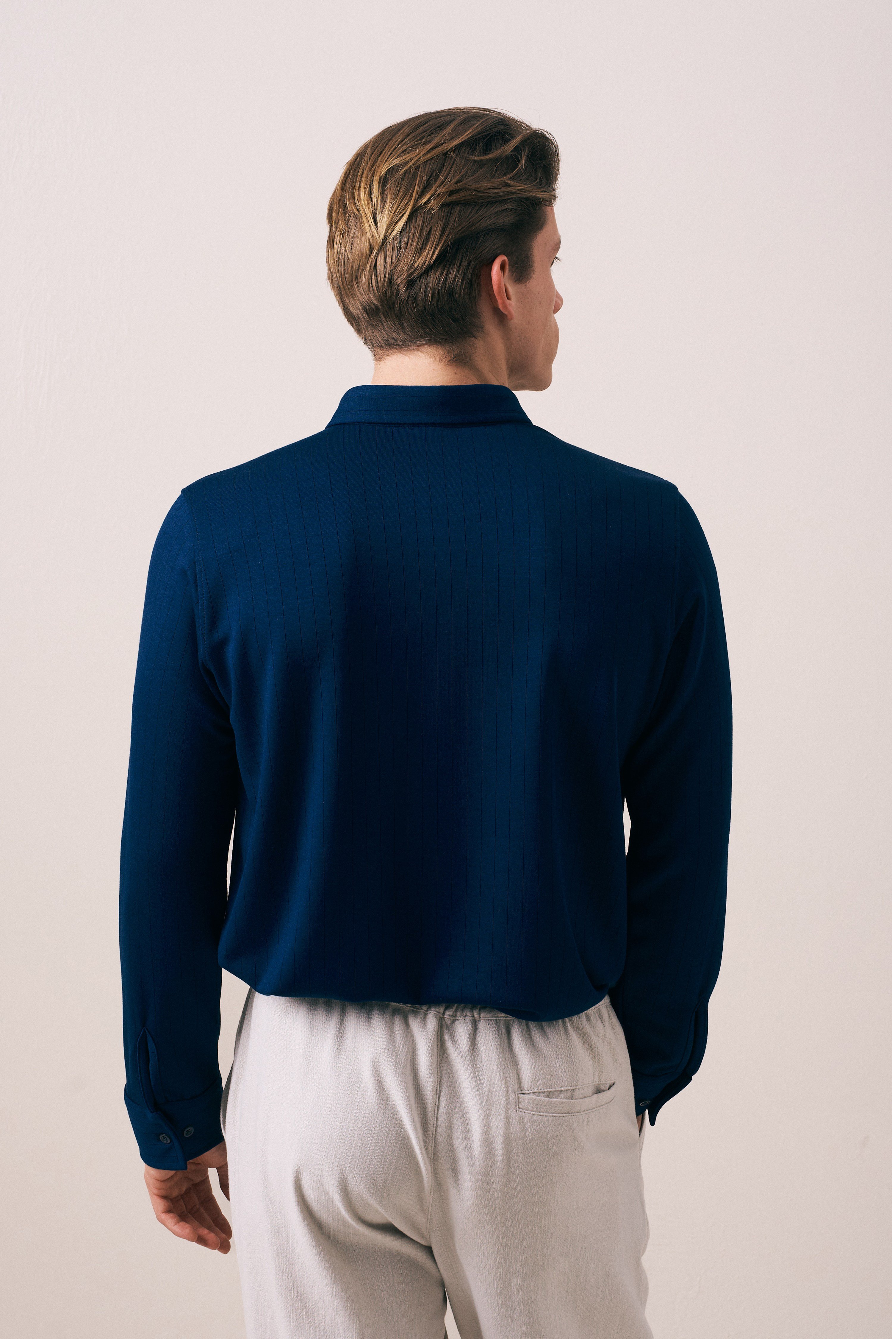REGULAR FIT OYSHO ÇİZGİ DOKULU GÖMLEK