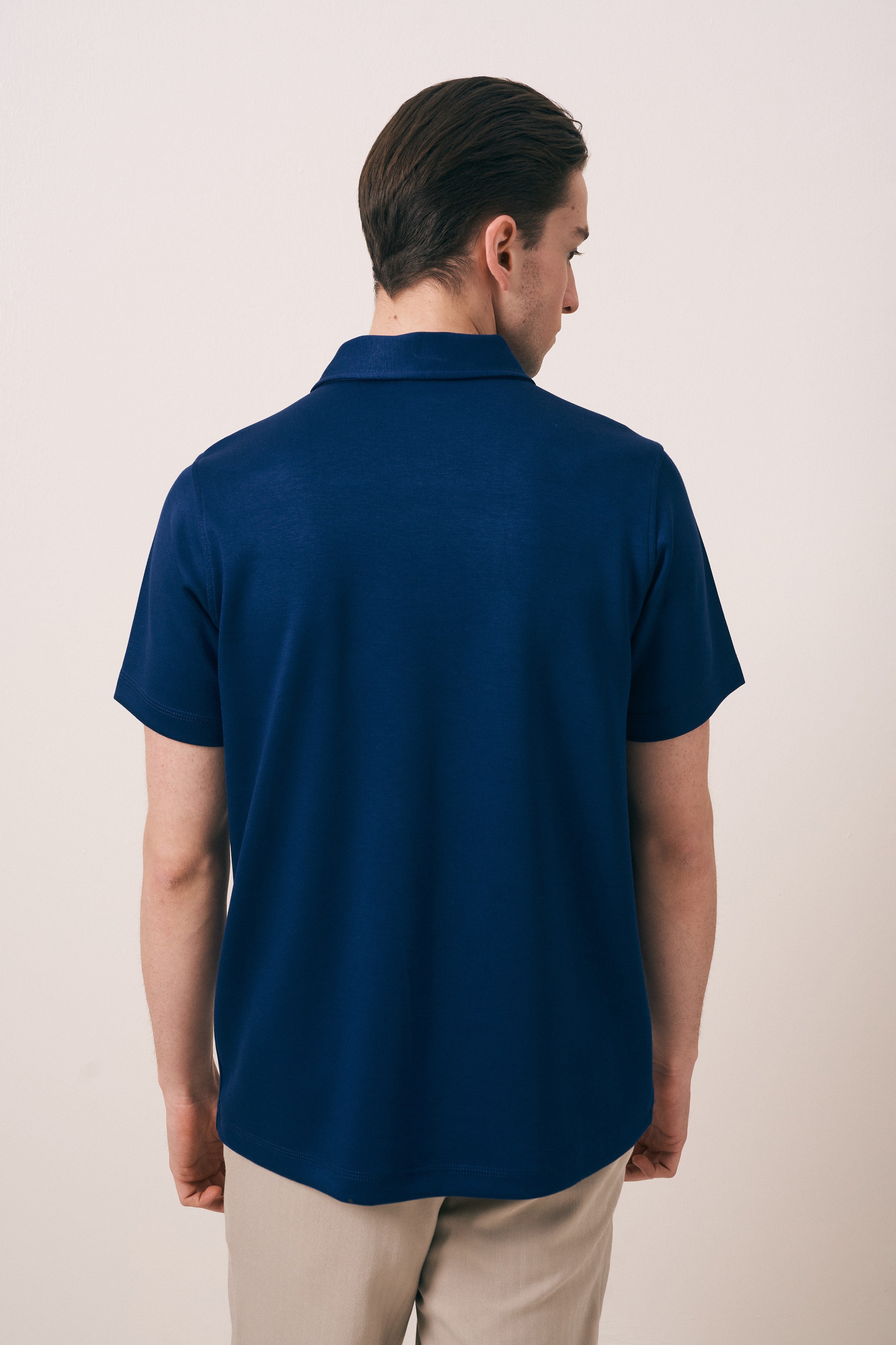 REGULAR FIT OYSHO FERMUARLI POLO T-SHIRT
