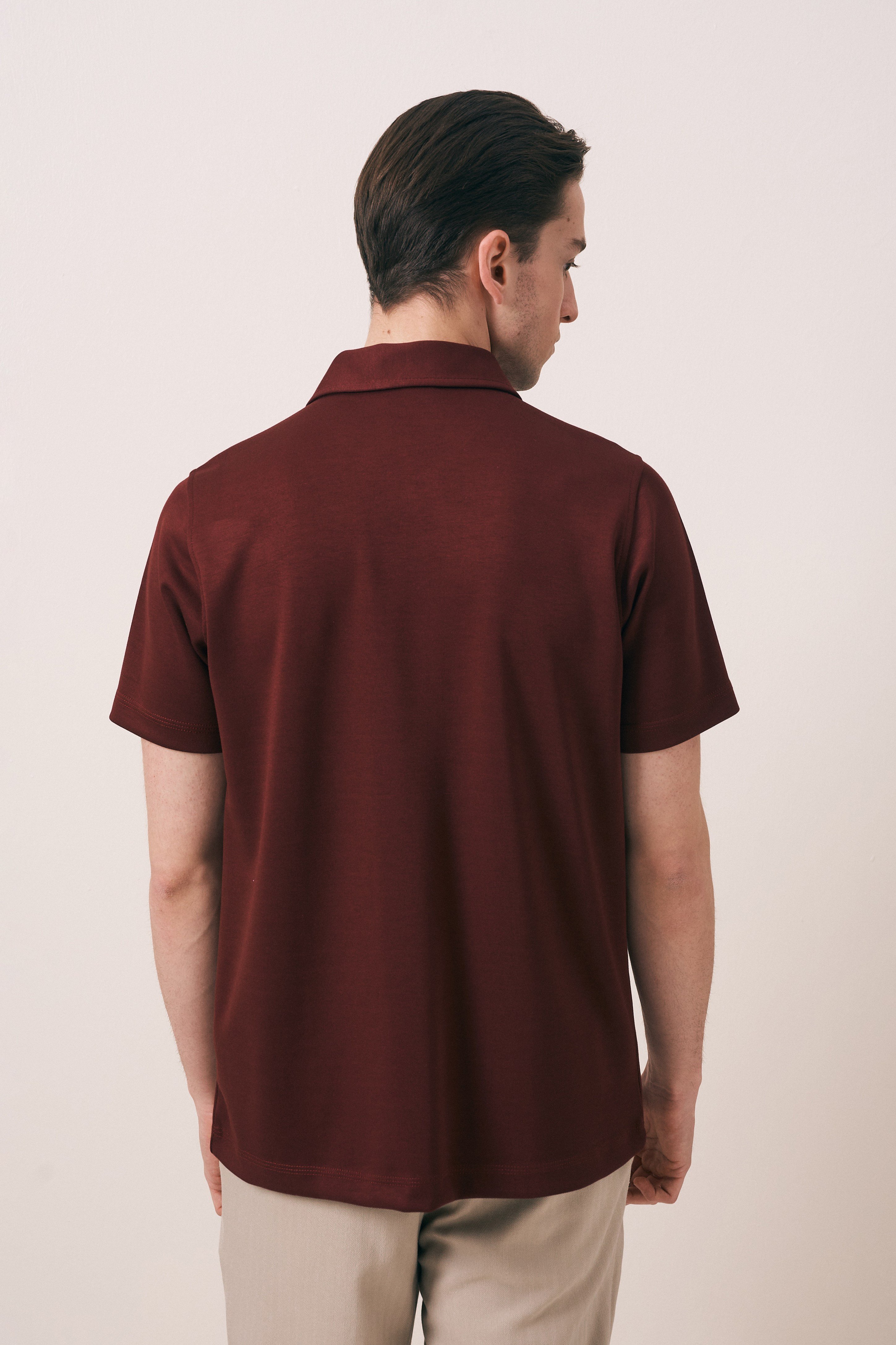 REGULAR FIT OYSHO FERMUARLI POLO T-SHIRT