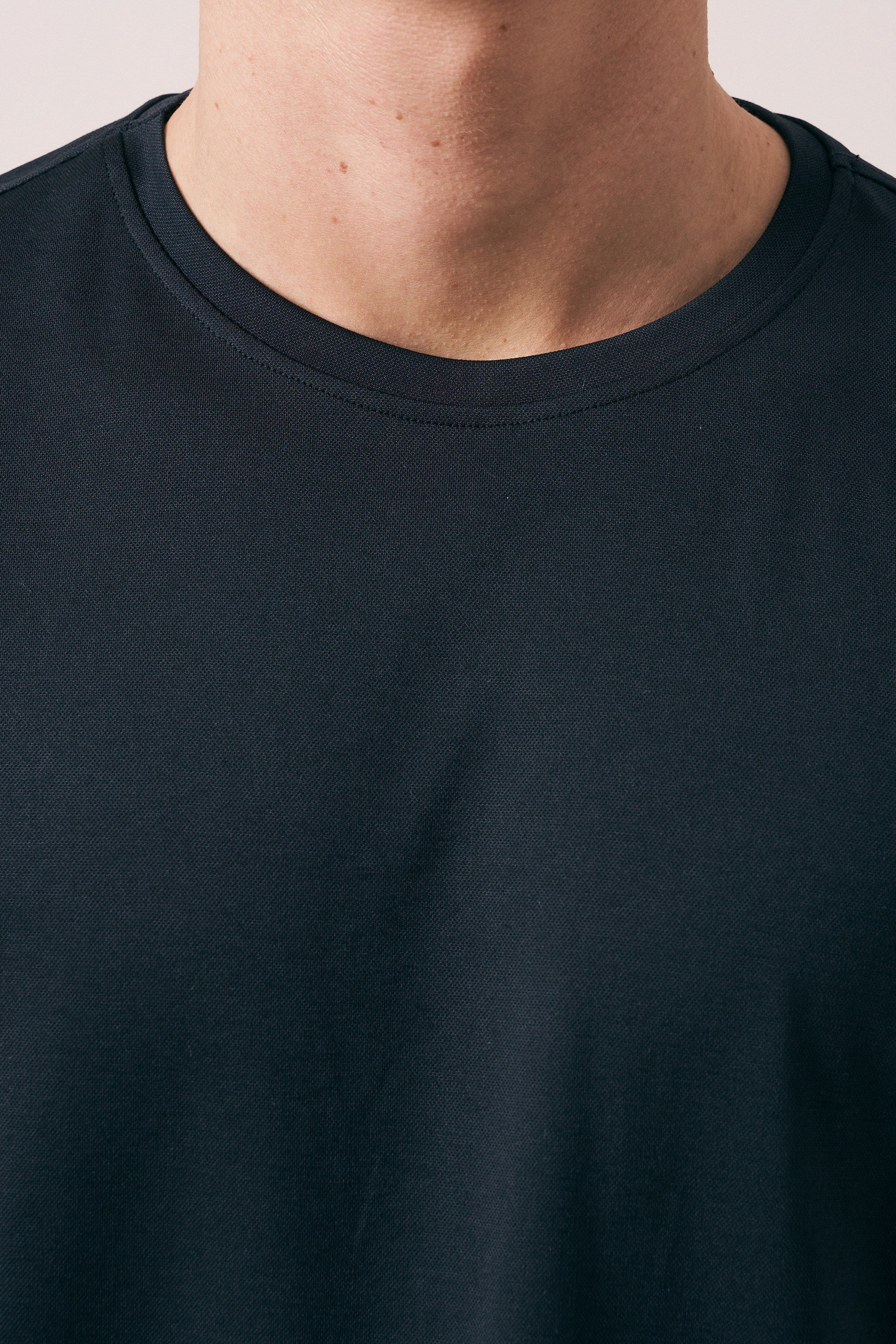 REGULAR FIT PAMUK-POLYESTER KISA KOL T-SHIRT