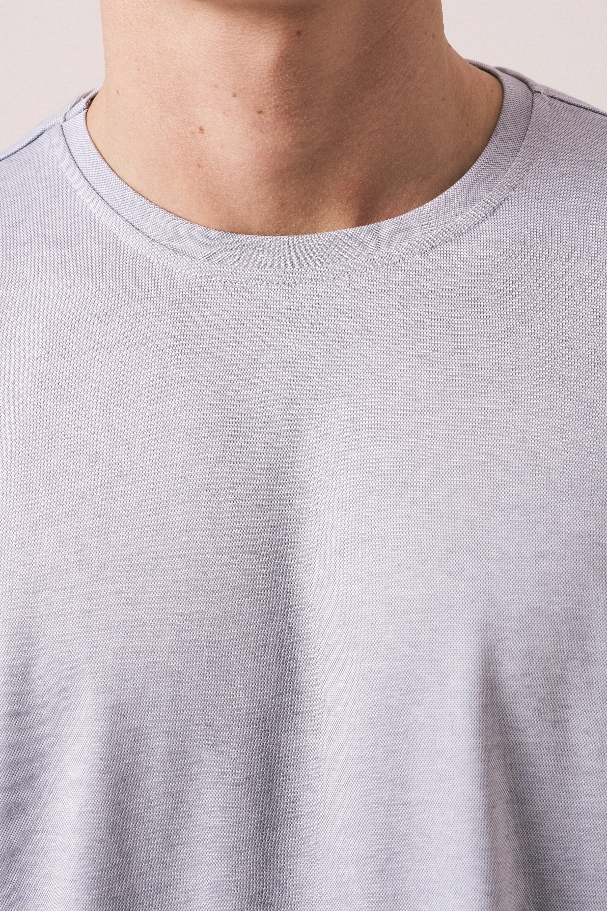 REGULAR FIT PAMUK-POLYESTER KISA KOL T-SHIRT
