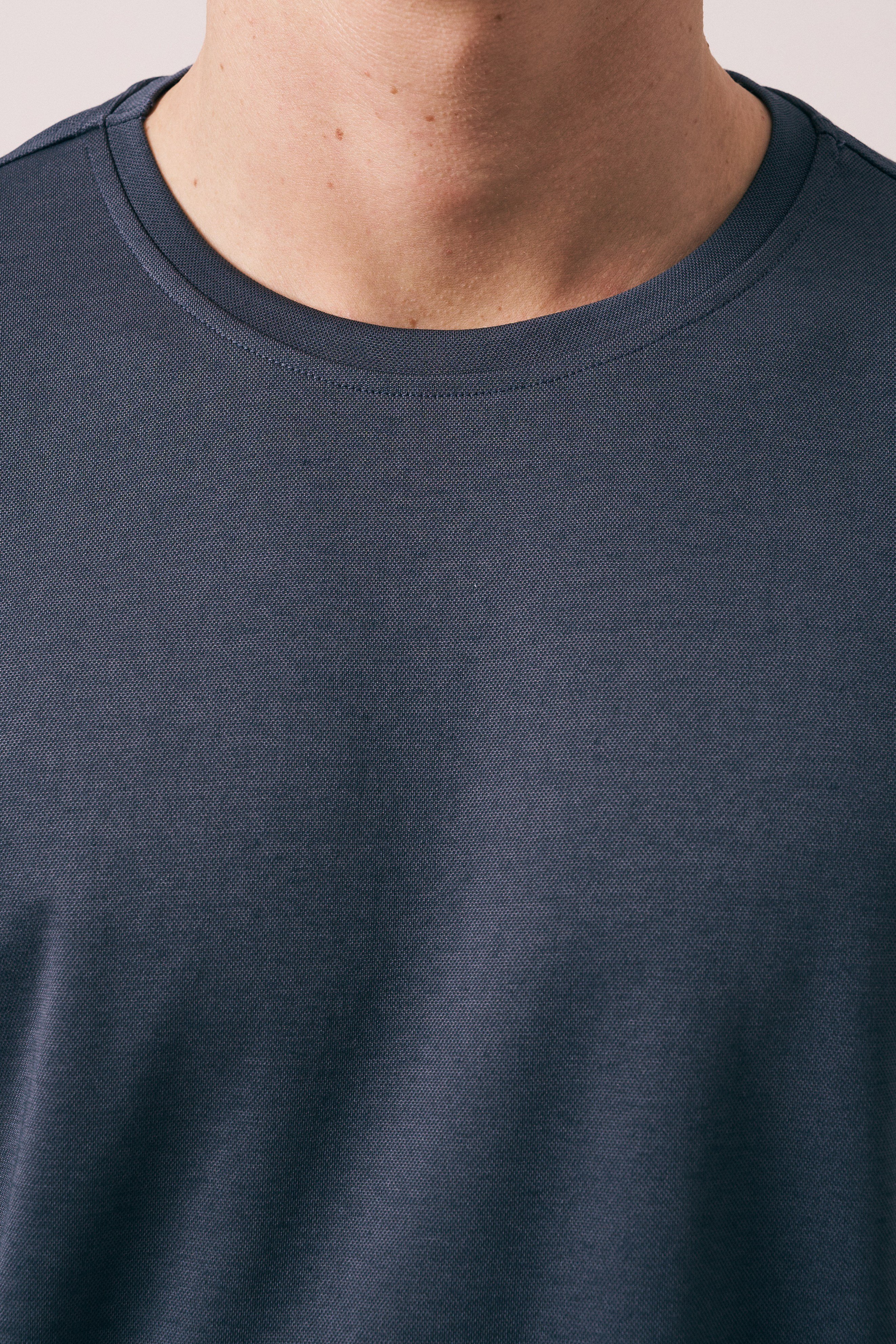 REGULAR FIT PAMUK-POLYESTER KISA KOL T-SHIRT