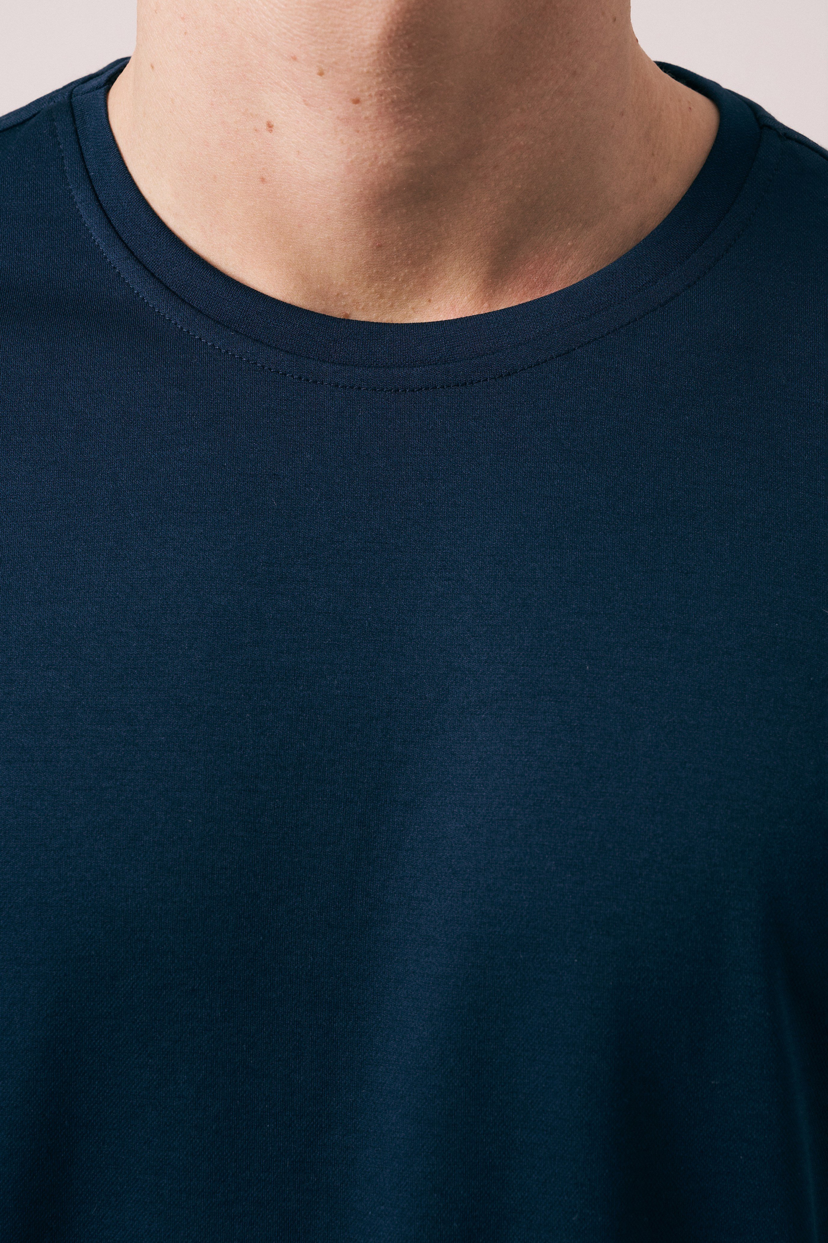 REGULAR FIT PAMUK-POLYESTER KISA KOL T-SHIRT