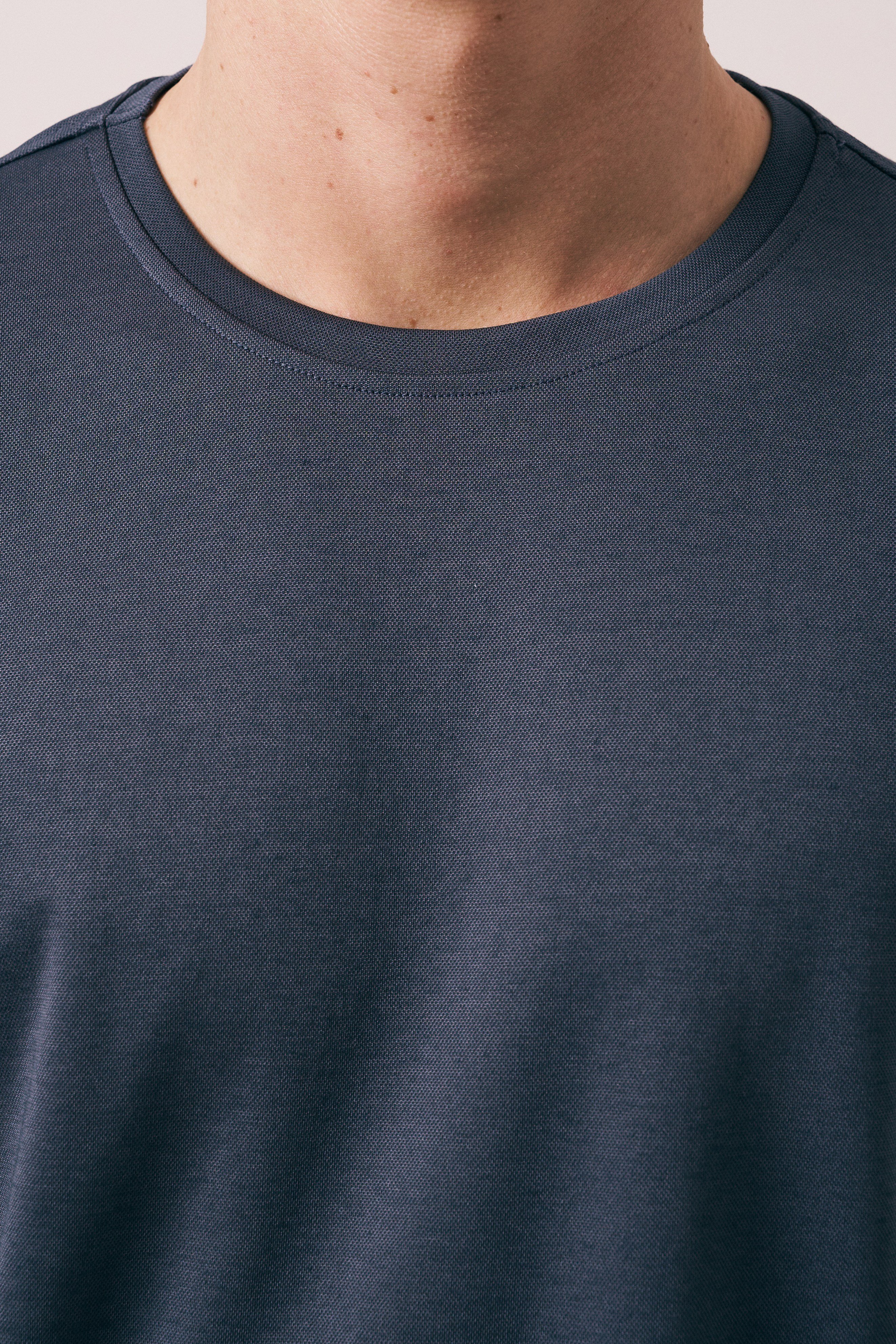 REGULAR FIT PAMUK-POLYESTER KISA KOL T-SHIRT