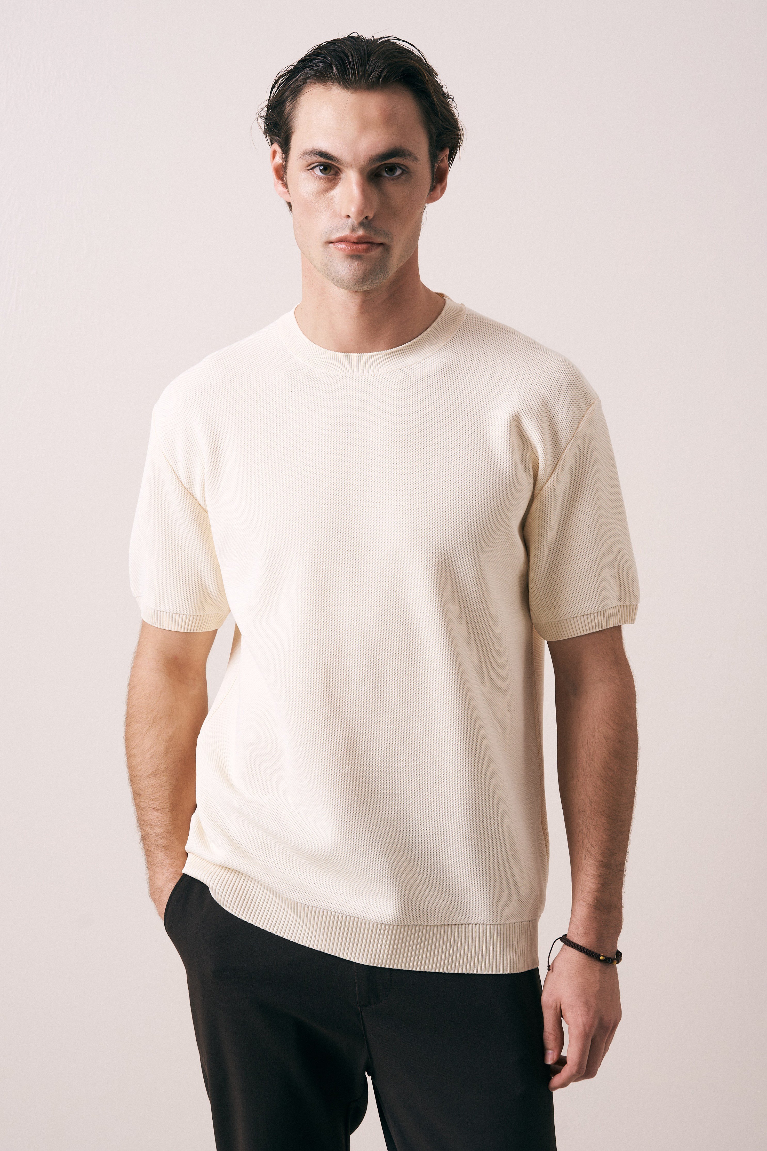 REGULAR FIT TRİKO T-SHIRT