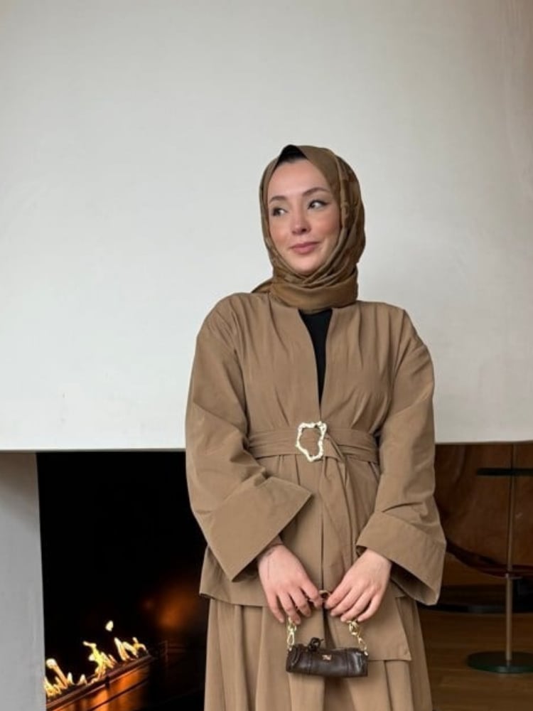Lina Belted Ceket | Vizon