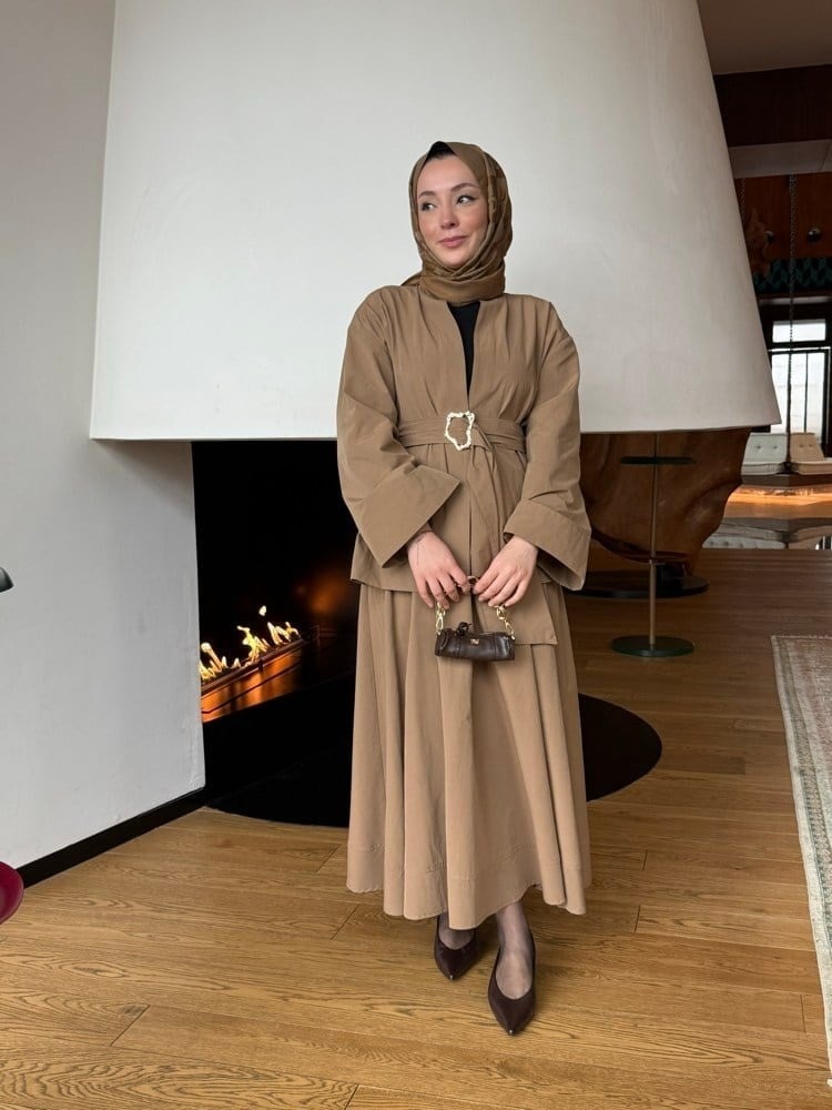 Lina Belted Takım | Vizon