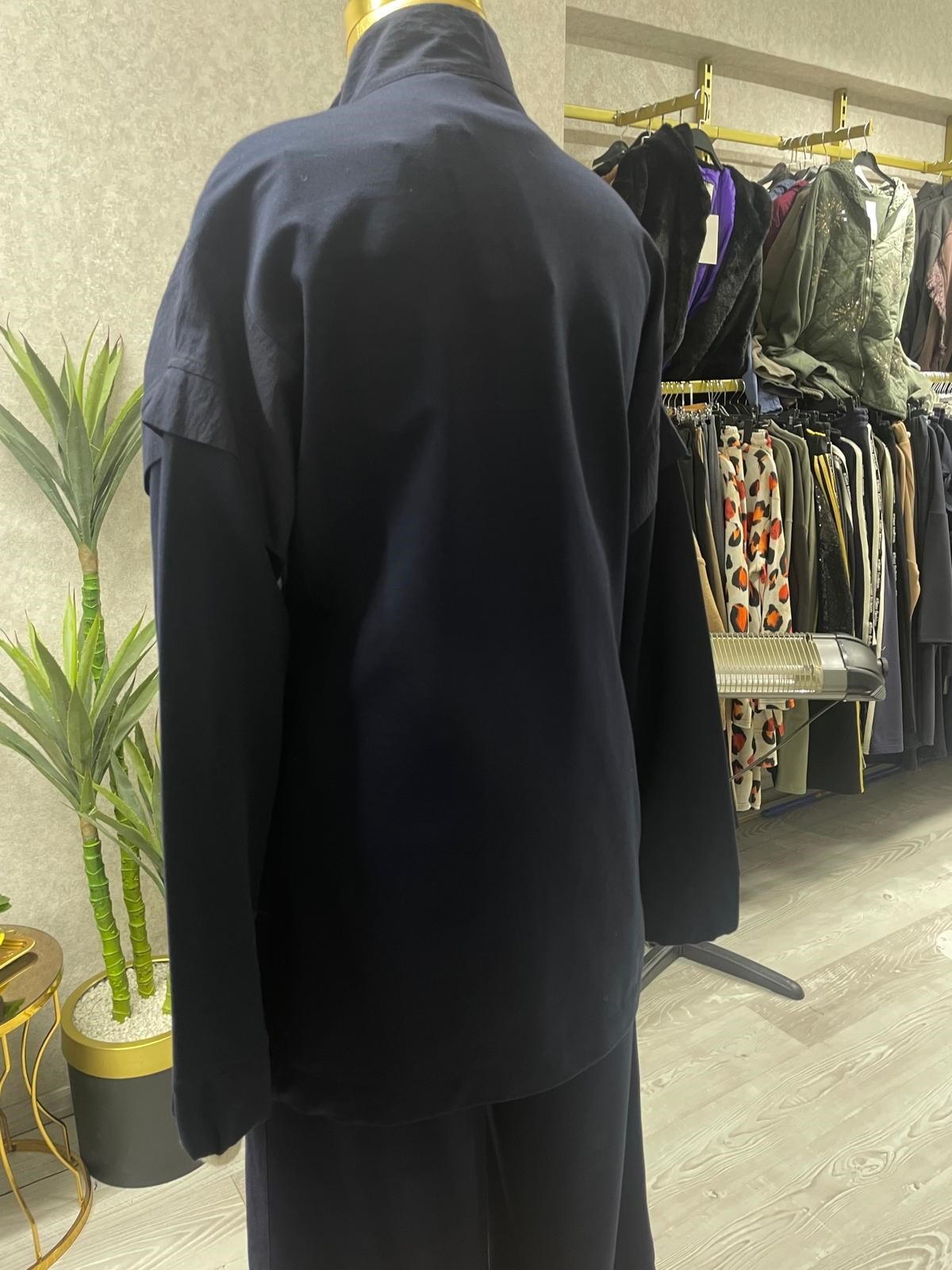 Fermuarlı Tunik, Pantolon Günlük Causal 2'lü Takım Şık & Rahat Stil Lacivert
