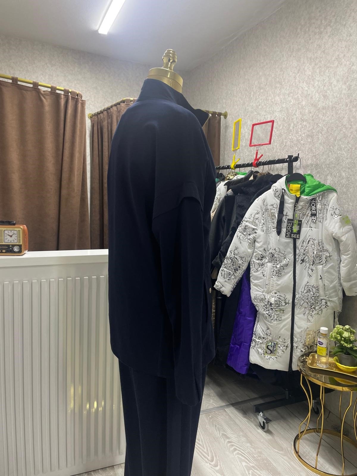 Fermuarlı Tunik, Pantolon Günlük Causal 2'lü Takım Şık & Rahat Stil Lacivert
