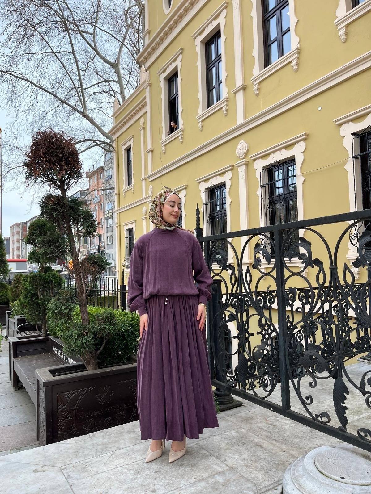 İpek Kupra 2 parcalı Takım MOR