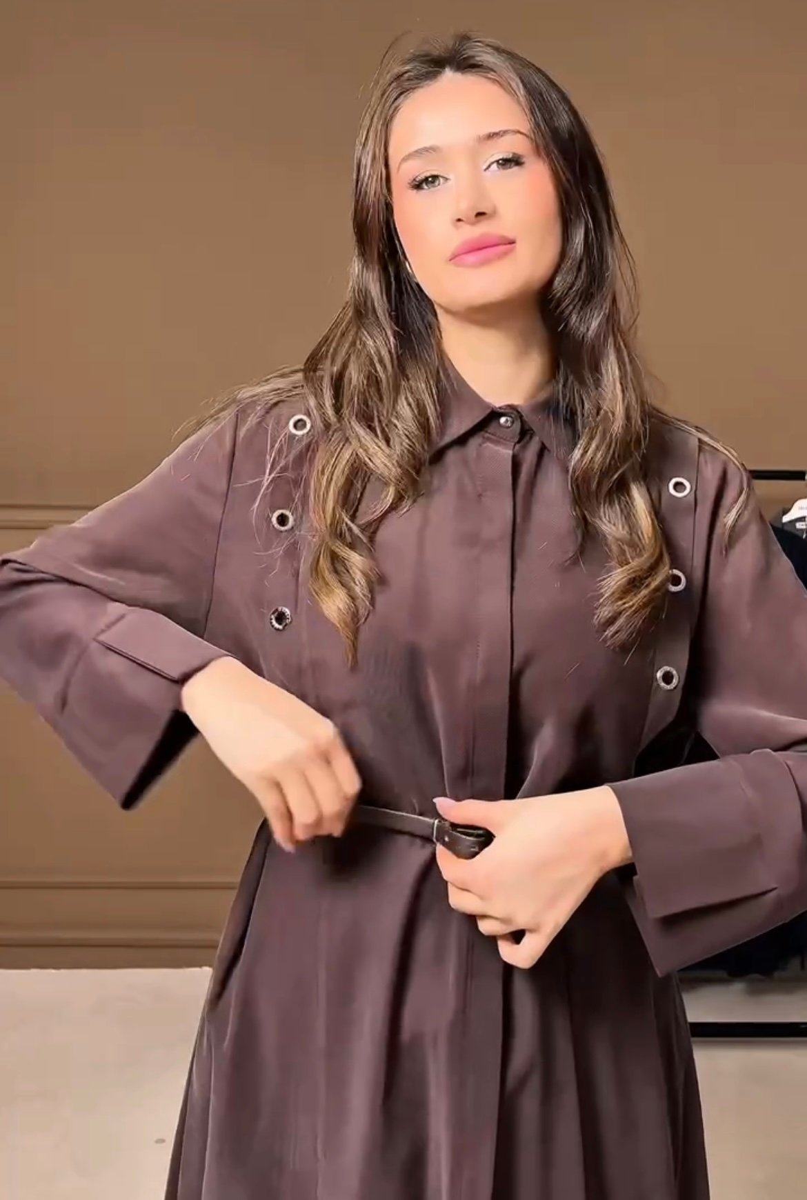 Yeni Sezon Pamuklu Causal Kemerli 2'li Takim Şık & Zarif Tunik Pantolon
