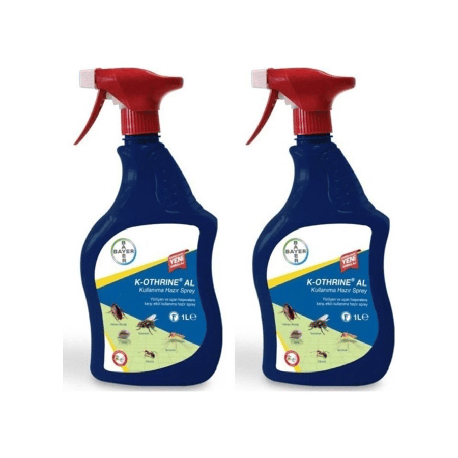 Bayer K-Othrine Al Oda Spreyi Hamam Böceği Etkili 1 Litre x 2 Kullanıma Hazır
