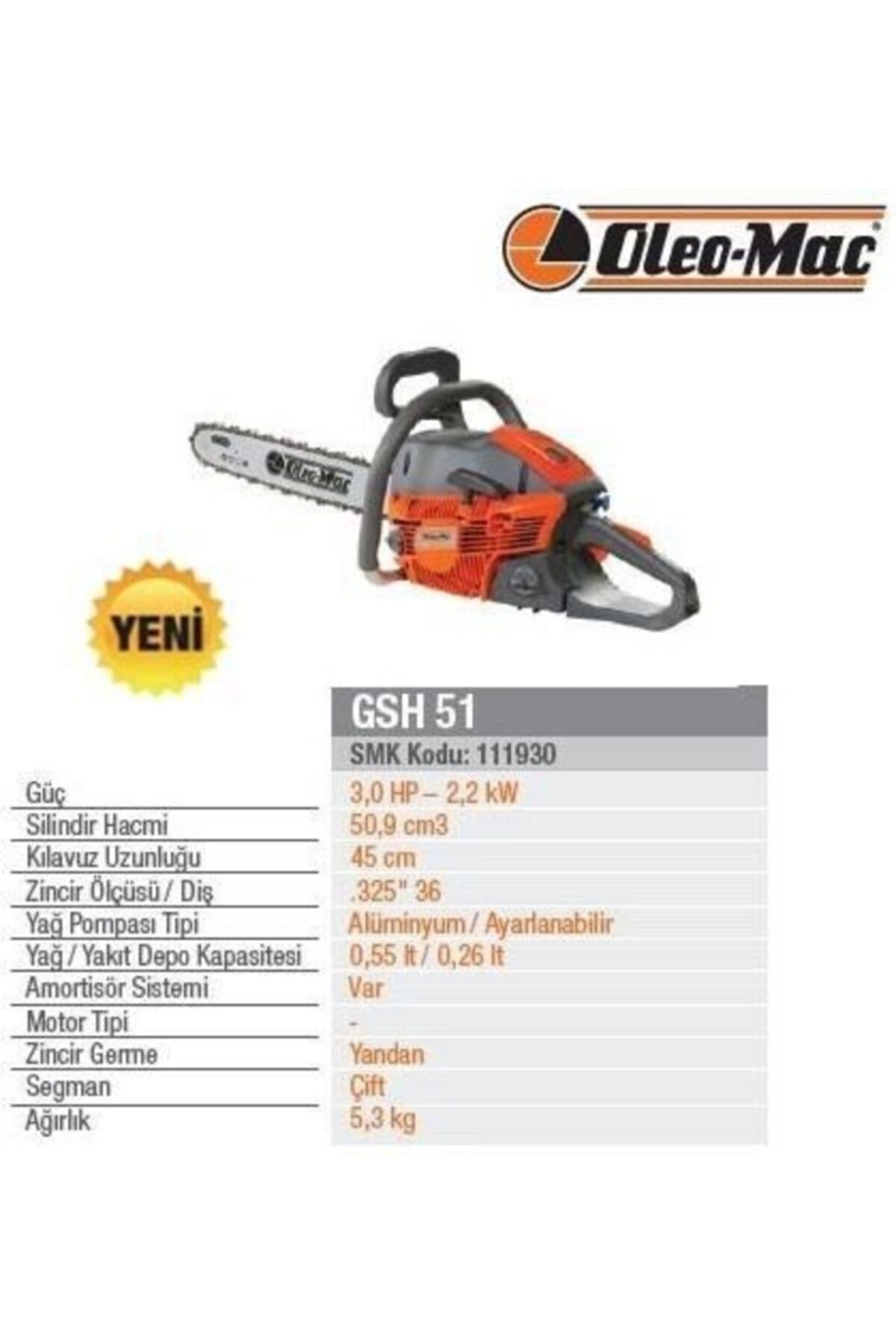 Gsh 51 Motorlu Testere