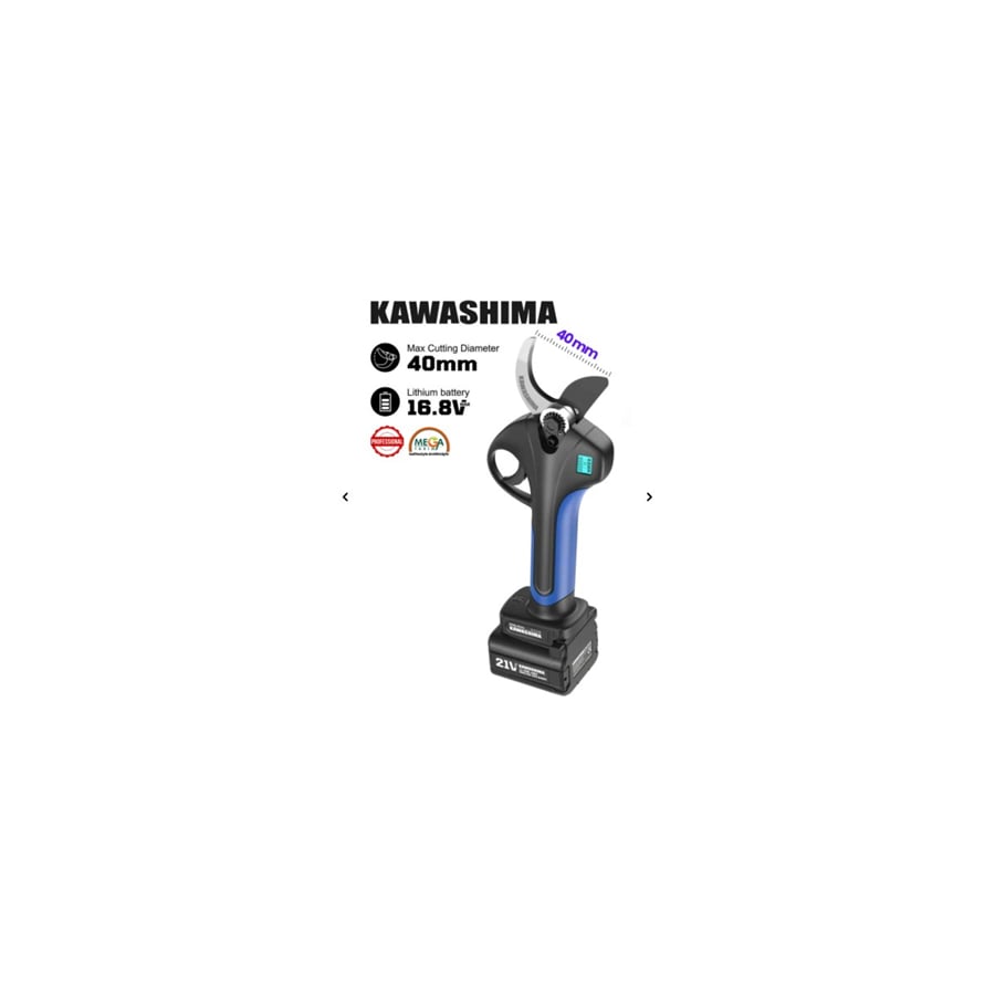 Kawashima 40mm Akülü Budama Makası Hafif ve Pratik Kullanım için Uzun Ömürlü Profesyonel Model (16.8V 4AH 67.2WH)