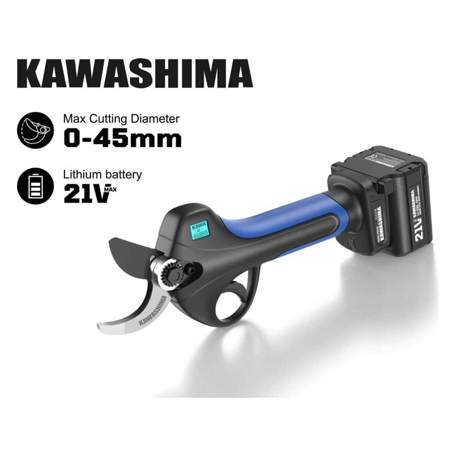 Kawashima Profesyonel 21V 4AH Çift Akülü 45MM Şarjlı Budama Makası