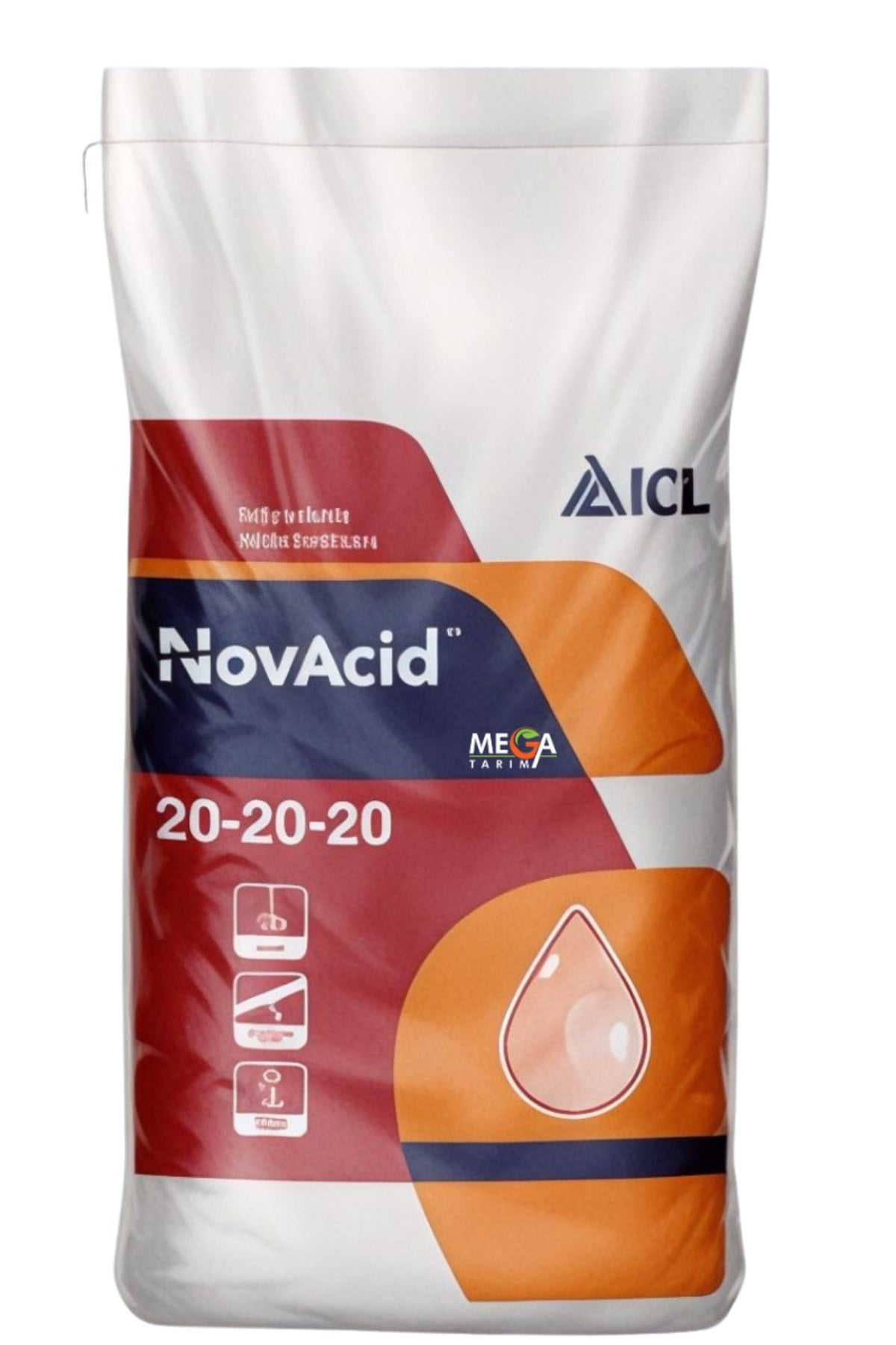 Novacid 20 20 20 Gübre Bor,Ç,nko,Demir vs. 5 KG