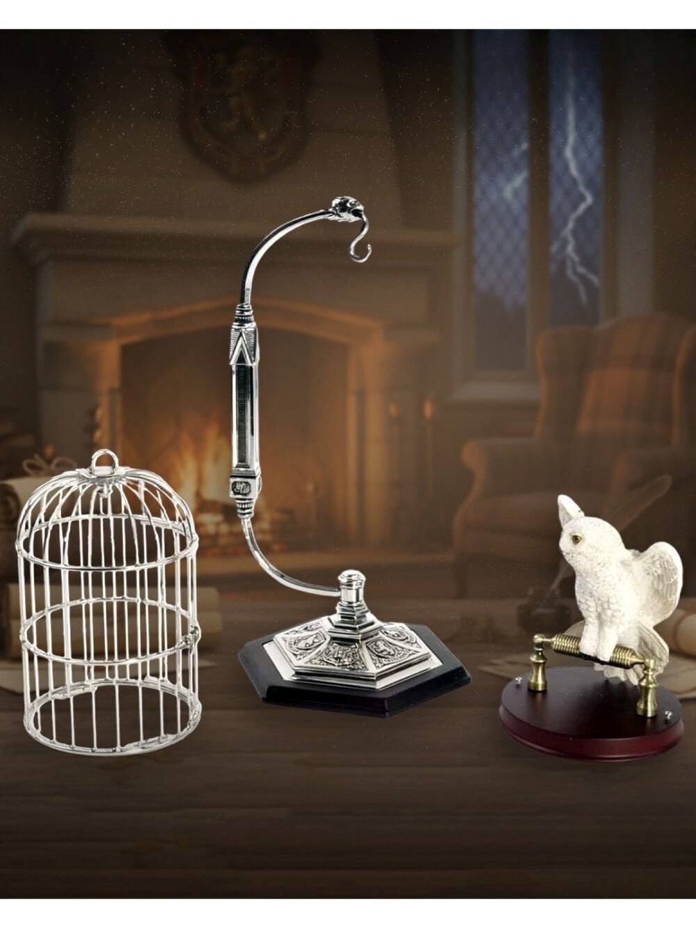 Miniature Hedwig and Cage