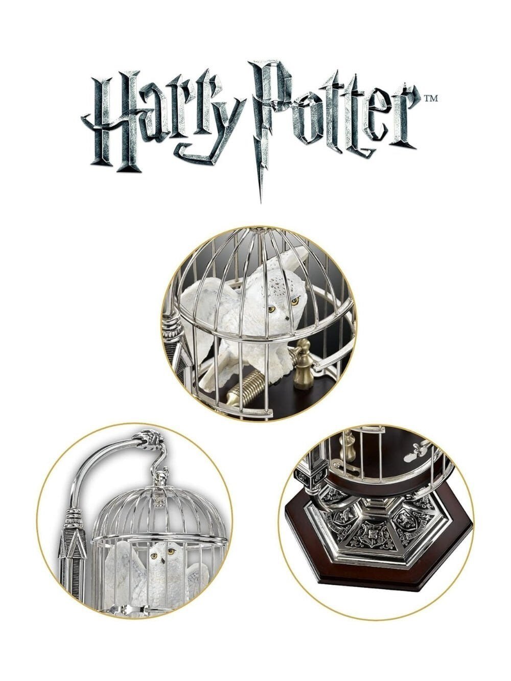 Miniature Hedwig and Cage