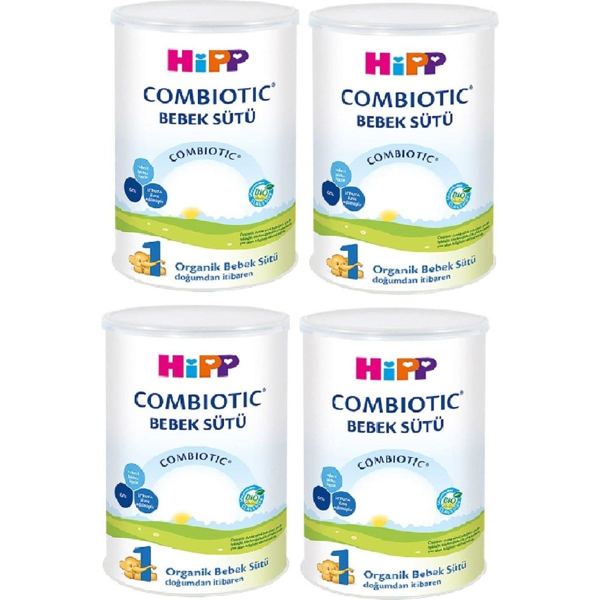 1 Organik Combiotic Bebek Sütü 350 gr x 4 Adet
