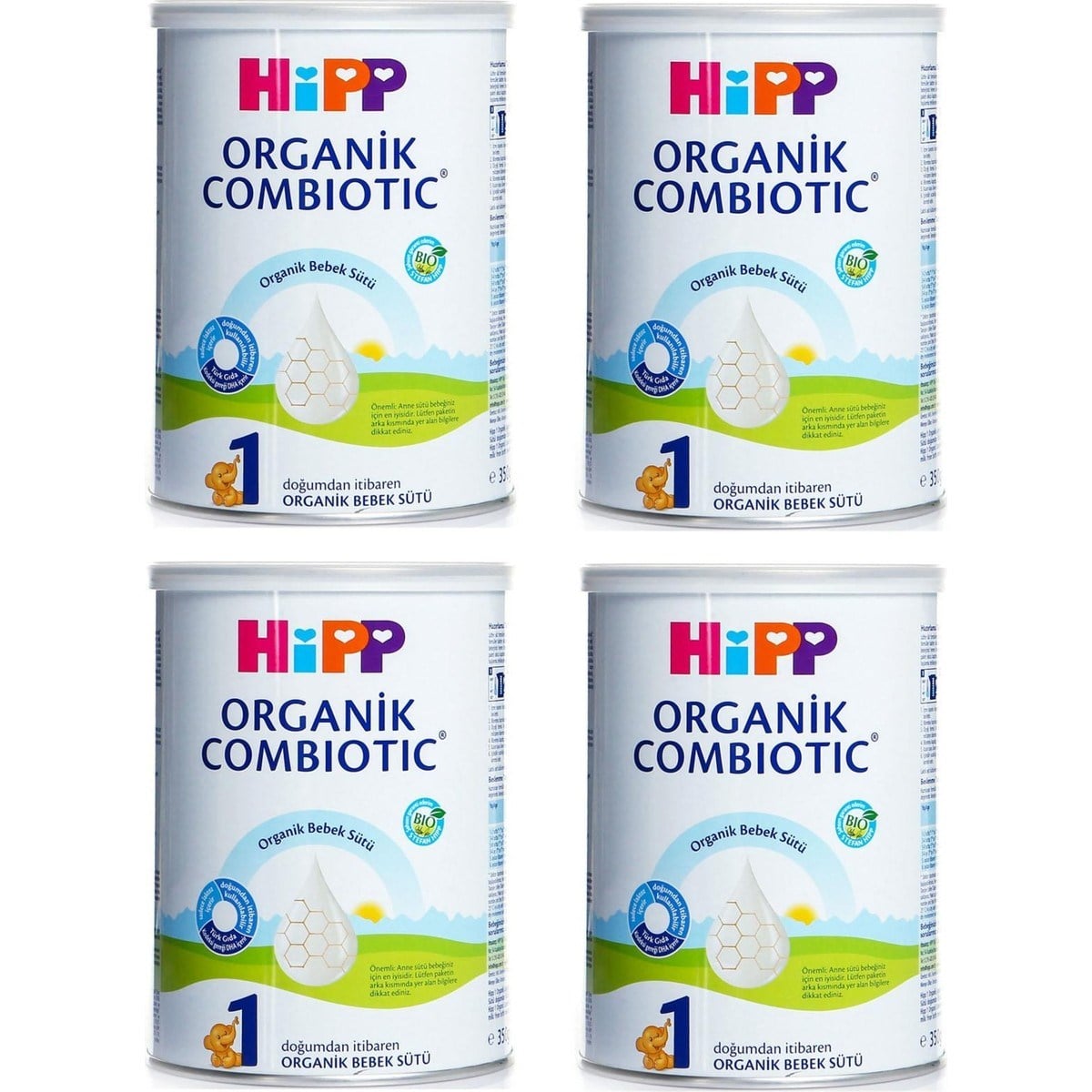 1 Organik Combiotic Bebek Sütü 350gr 4 Adet