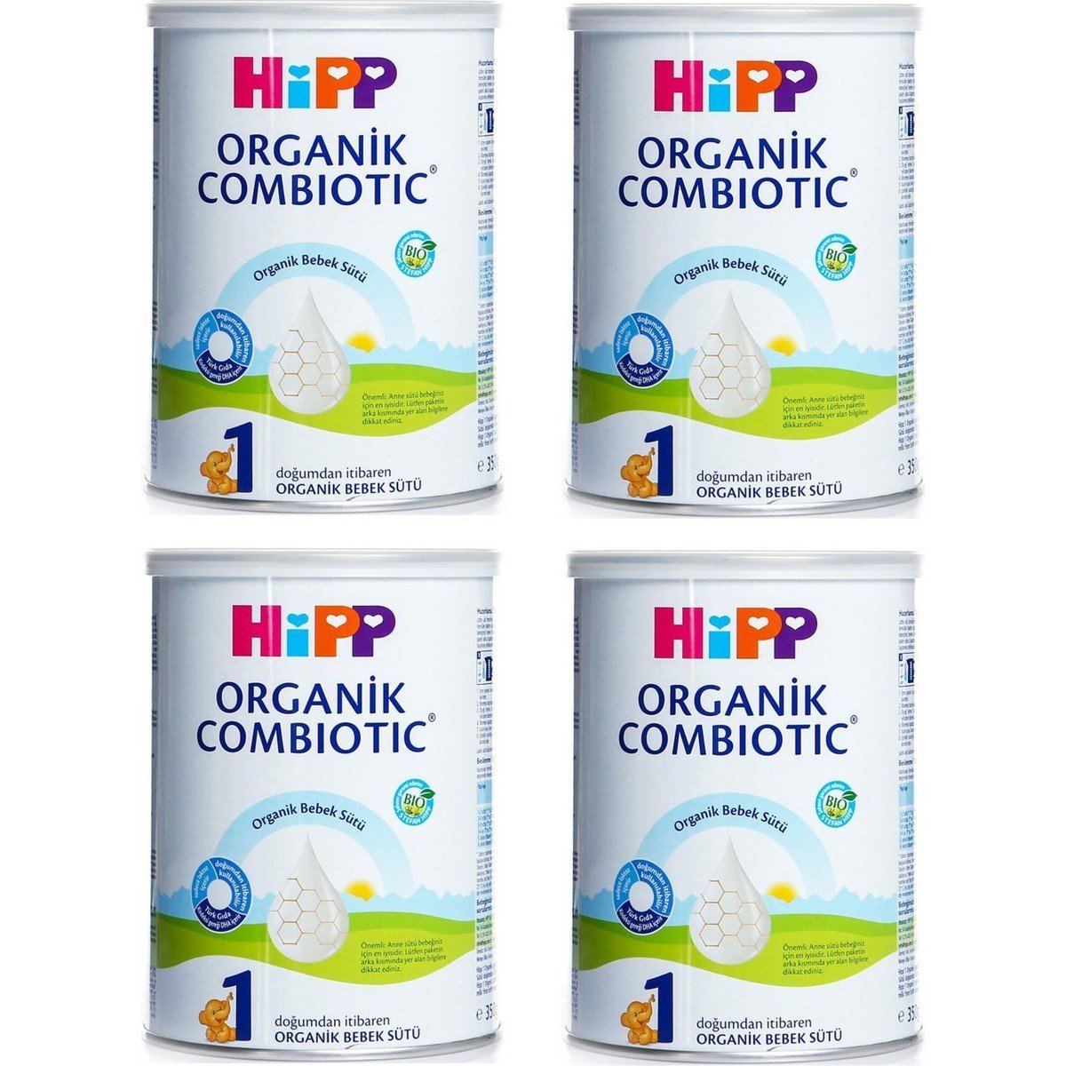 1 Organik Combiotic Bebek Sütü 350gr 4 Adet