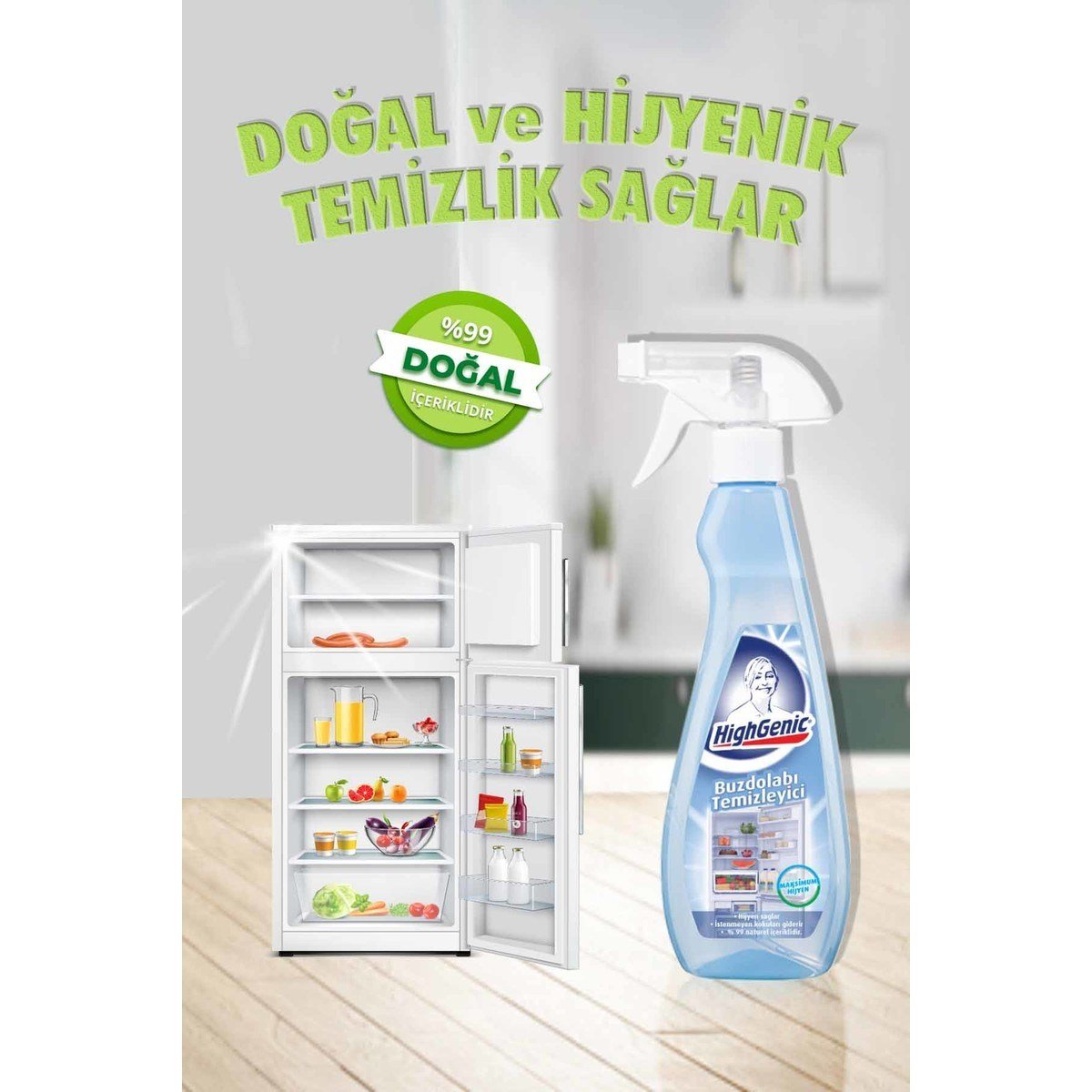 350 ml Buzdolabı Temizleyici Hafif Buzlanmayı Çözen Doğal Temizlik Ürünü