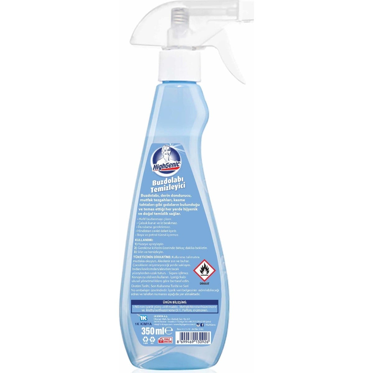 350 ml Buzdolabı Temizleyici Hafif Buzlanmayı Çözen Doğal Temizlik Ürünü