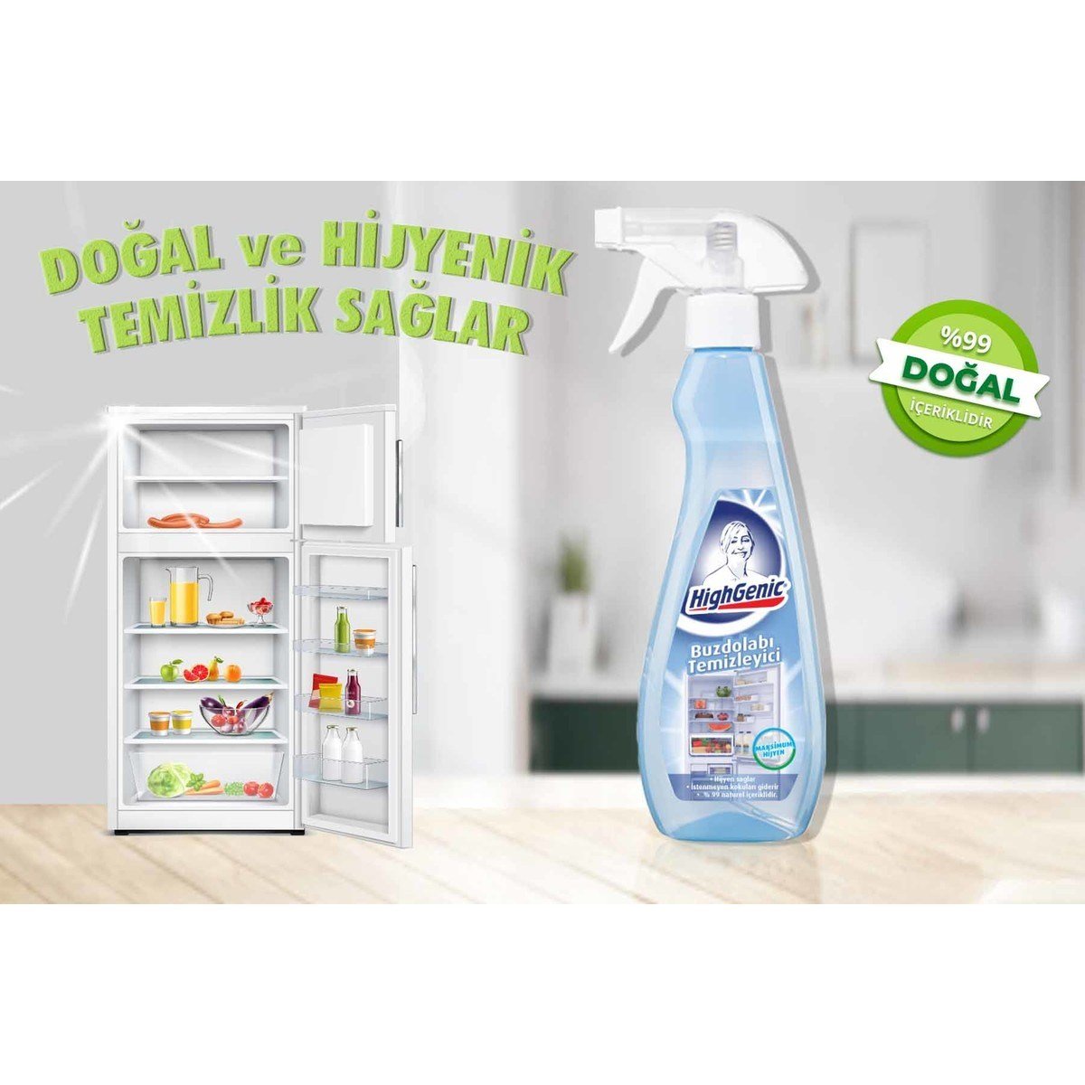 350 ml Buzdolabı Temizleyici Hafif Buzlanmayı Çözen Doğal Temizlik Ürünü