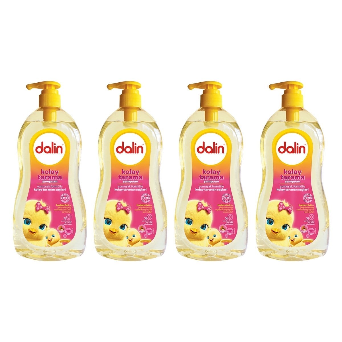 Badem Yağlı Kolay Tarama Şampuanı 700 ml x 4 Adet