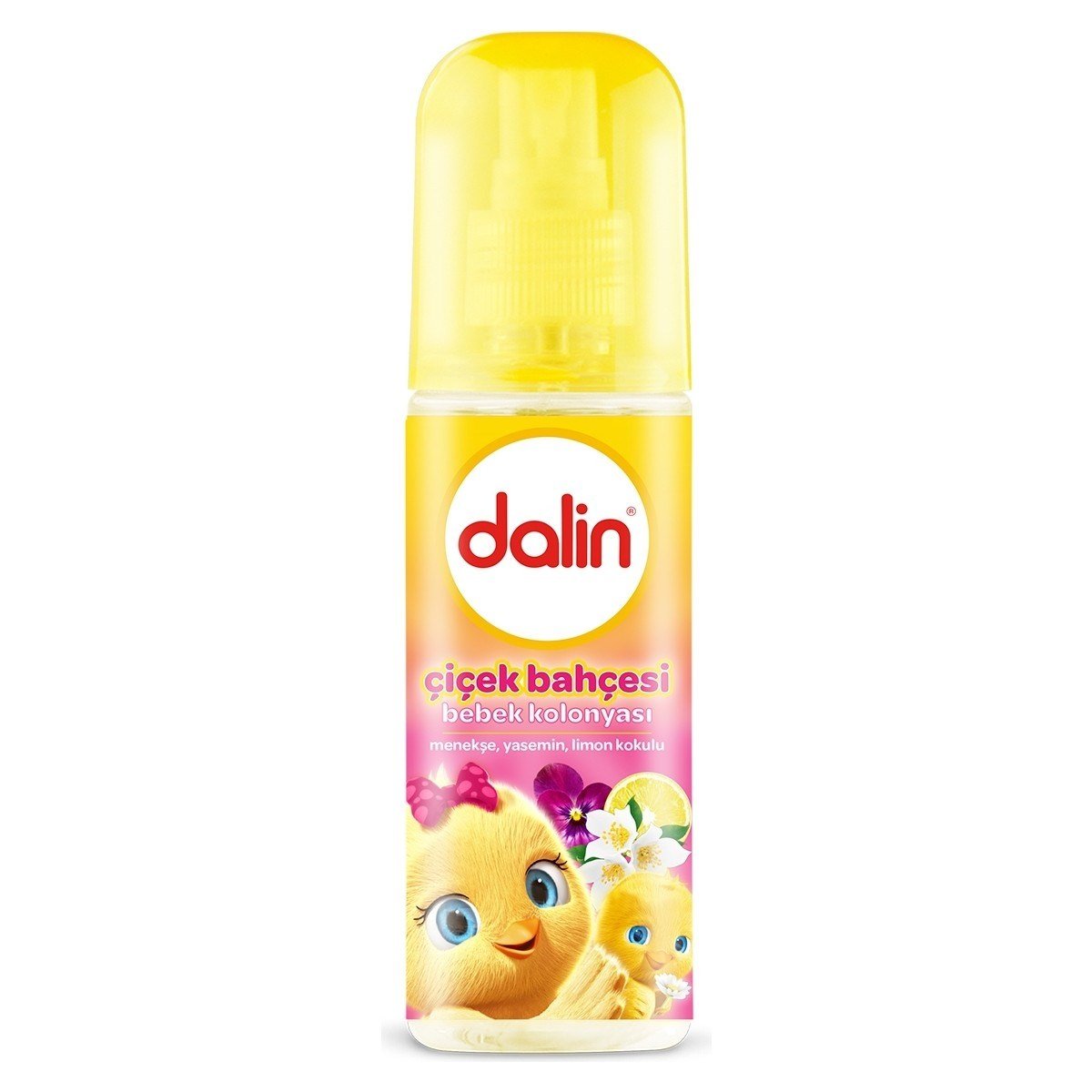 Bebek Kolonyası Çiçek Bahçesi Menekşe Yasemin Limon Kokulu 150 ml Cam Şişe