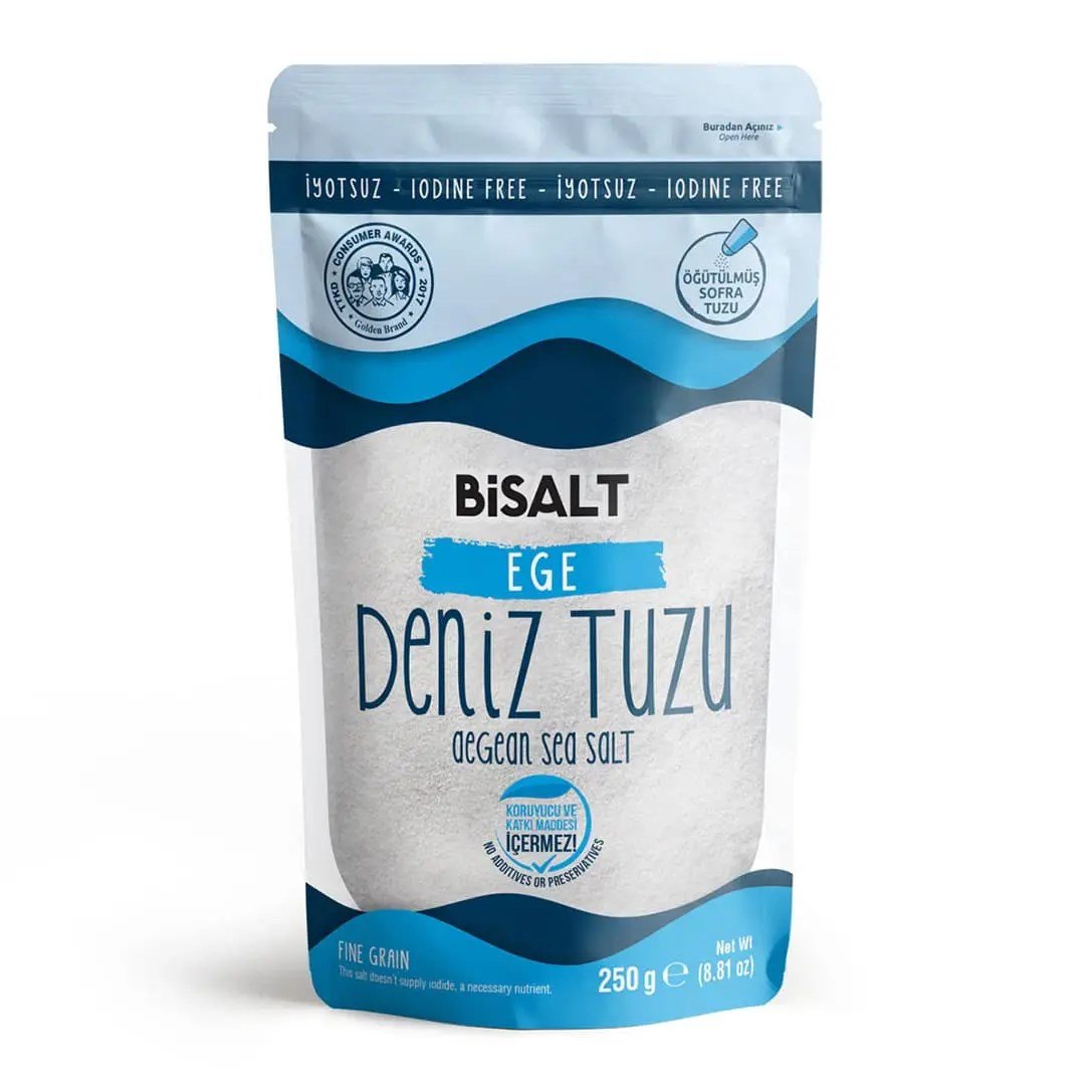 Bisalt Ege Deniz Tuzu 250 gr İnce & İyotsuz