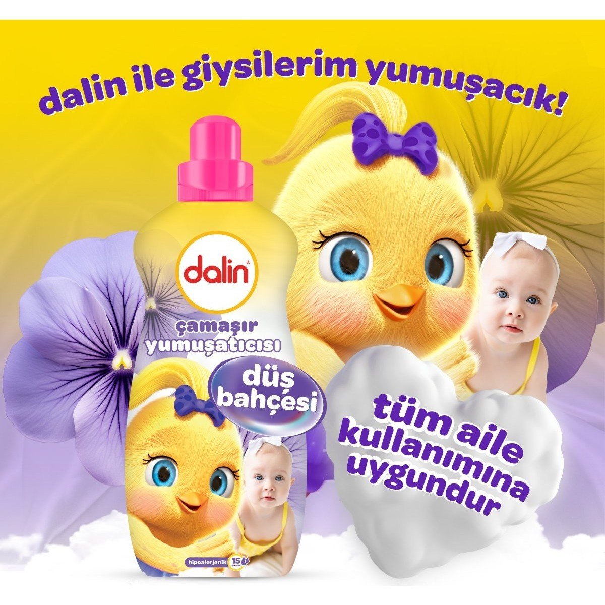 Çamaşır Yumuşatıcı 1500 ml Düş Bahçesi (Bebeklere Özel)