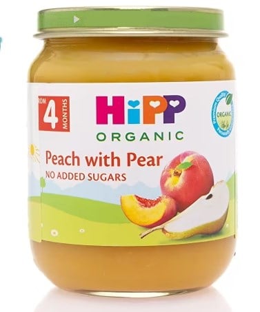 Hipp Organik Armut Şeftali Püresi 125 Gr