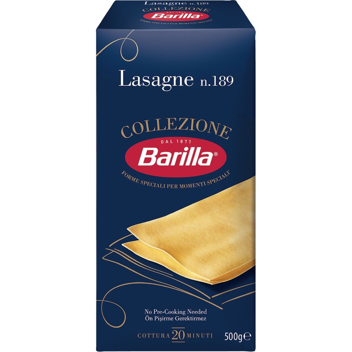 Lazanya 500 Gr Sade Makarna Lezzeti ile İtalyan Mutfağından Geleneksel Tat