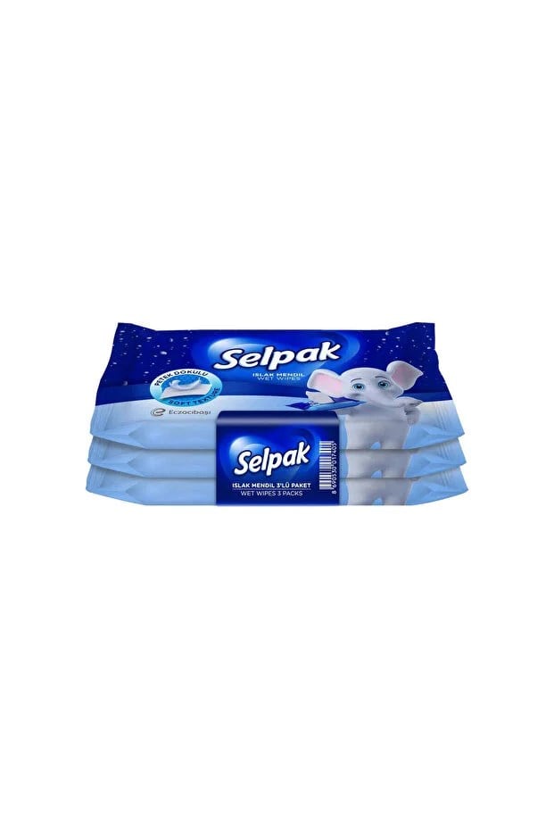 Selpak Klasik Islak Cep Mendili 3x15