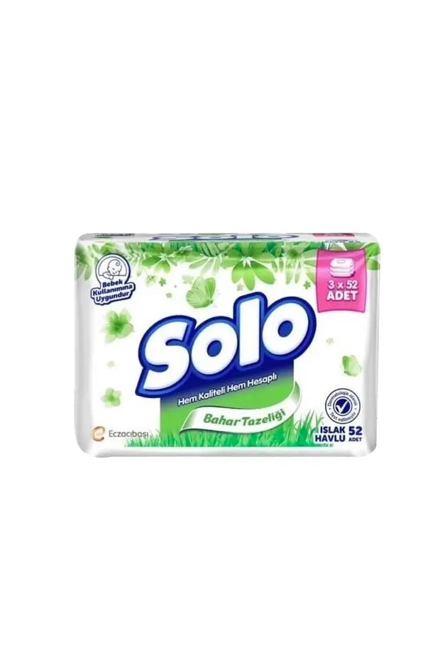 Solo Bahar Tazeliği Islak Havlu 3x52
