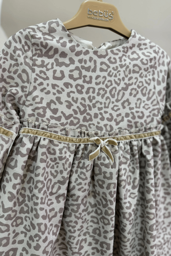 bebüş leopar elbise 